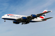 Airbus A380-841 - G-XLEL operated by British Airways