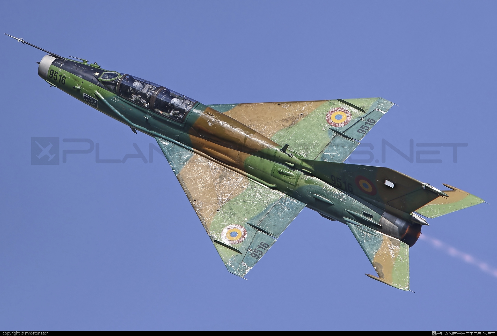 Mikoyan-Gurevich MiG-21UM - 9516 operated by Forţele Aeriene Române (Romanian Air Force) #forteleaerieneromane #mig #mig21 #mig21um #mikoyangurevich #romanianairforce