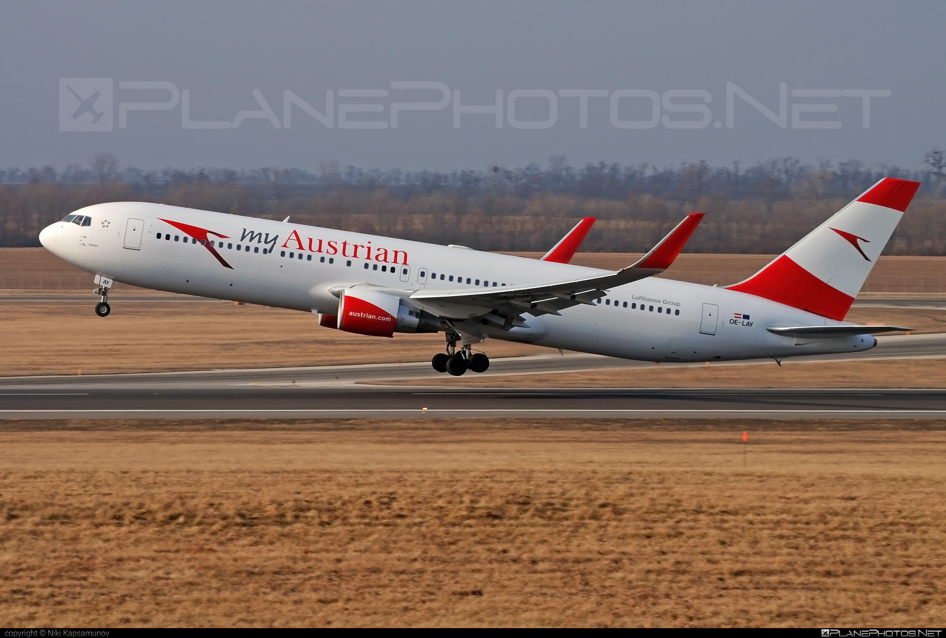 Boeing 767-300ER - OE-LAY operated by Austrian Airlines #austrian #austrianAirlines #b767 #b767er #boeing #boeing767