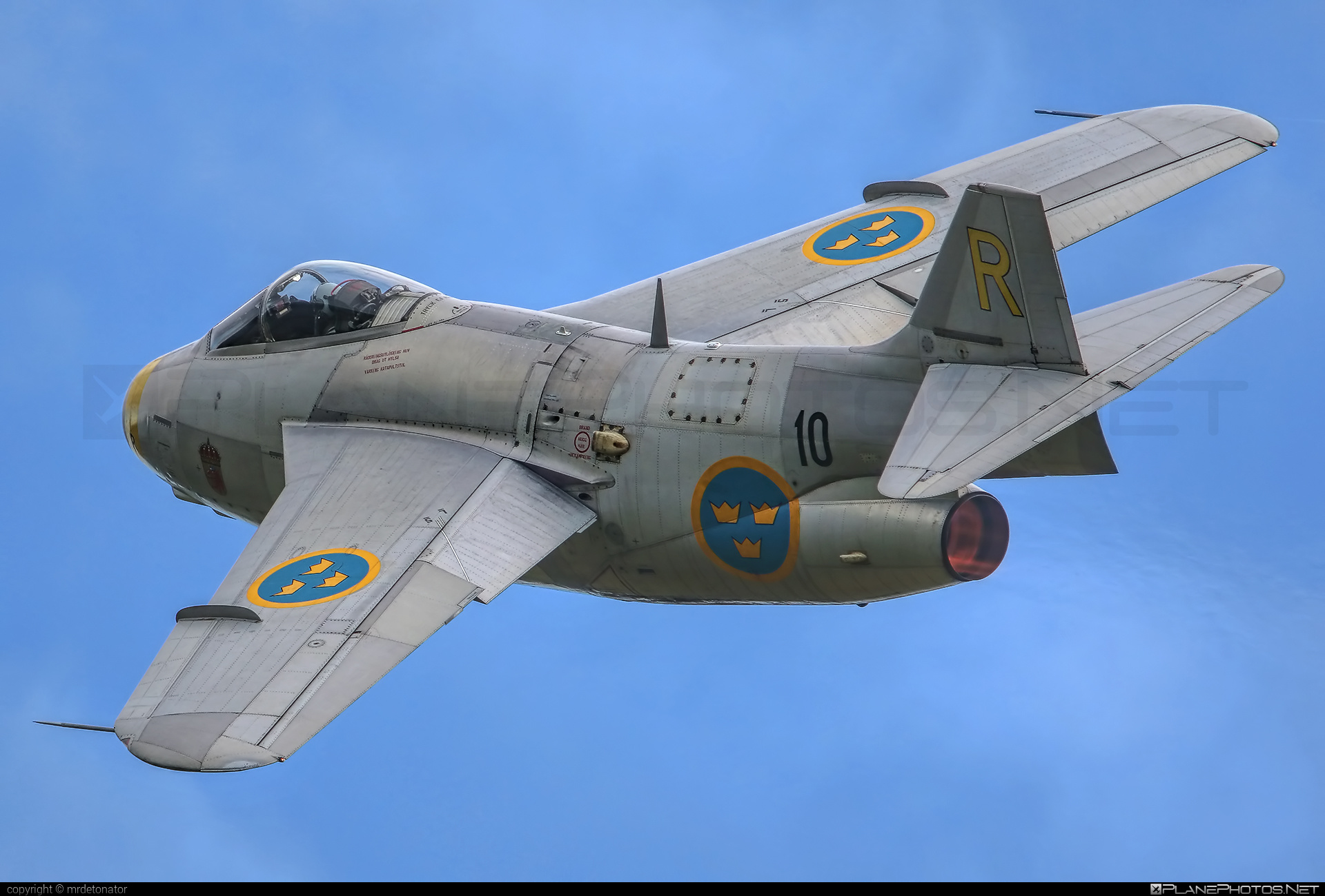 Saab J 29F Tunnan - SE-DXB operated by Swedish Air Force Historic Flight #natodays #natodays2016 #saab