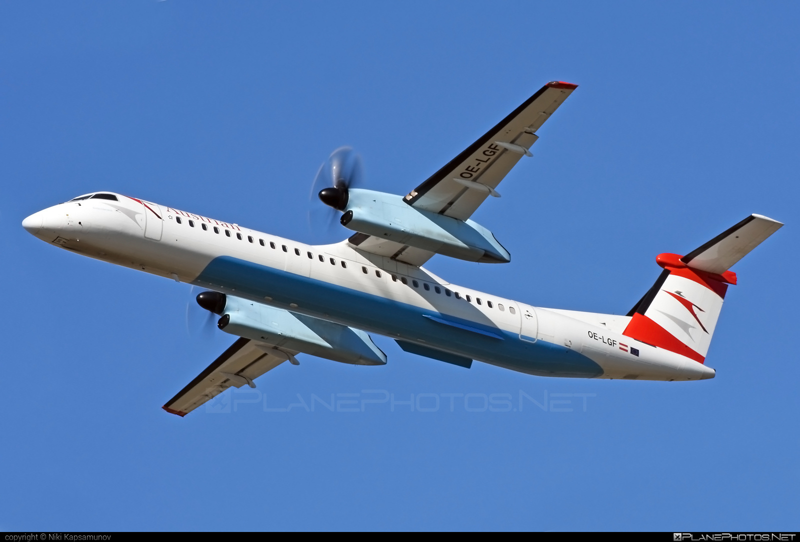 Bombardier DHC-8-Q402 Dash 8 - OE-LGF operated by Austrian Airlines #austrian #austrianAirlines #bombardier #dash8 #dhc8 #dhc8q402
