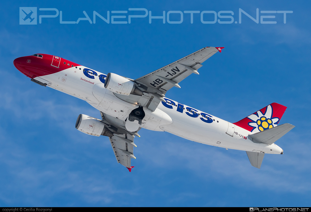 Airbus A320-214 - HB-IJV operated by Edelweiss Air #EdelweissAir #a320 #a320family #airbus #airbus320