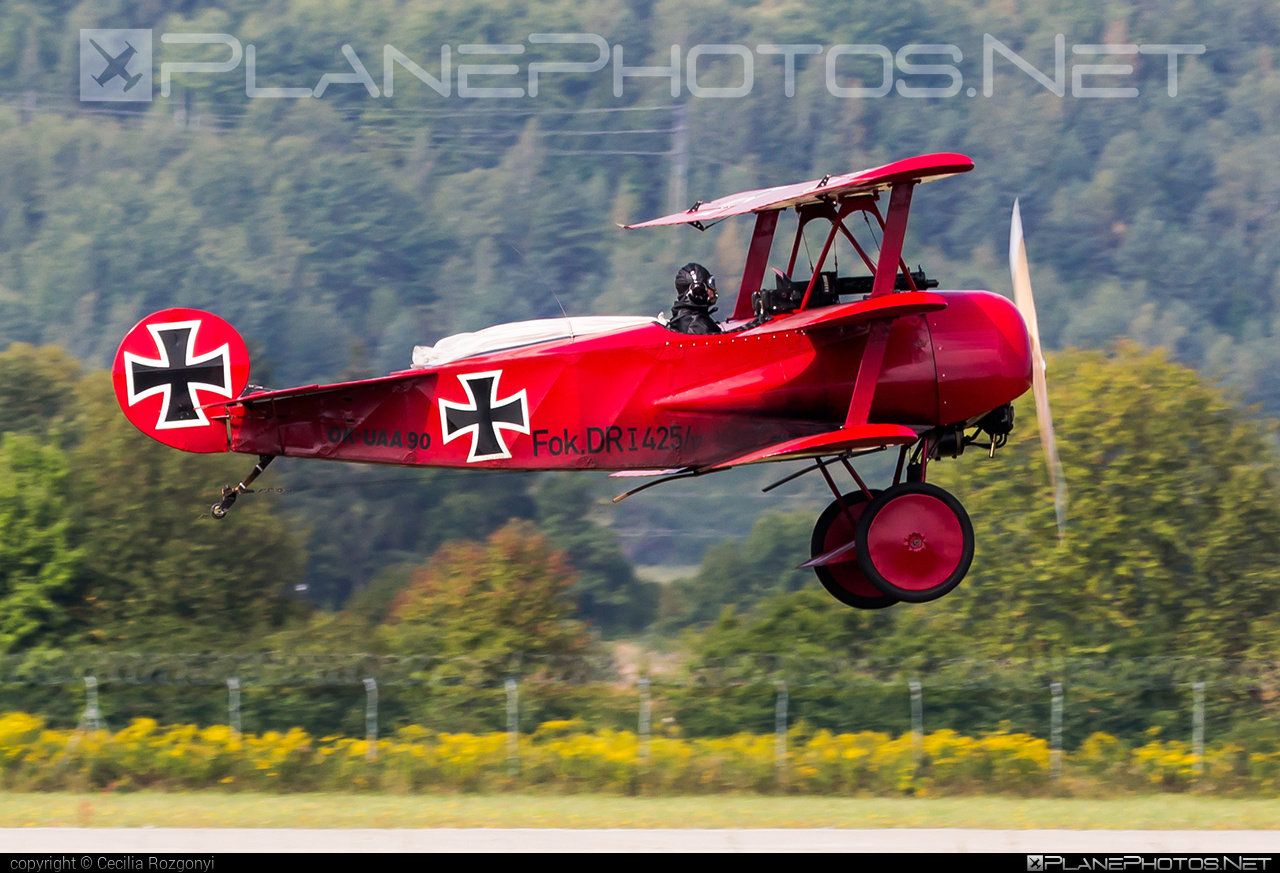 Fokker DR.1 Triplane (replica) - OK-UAA 90 operated by Private operator #fokker