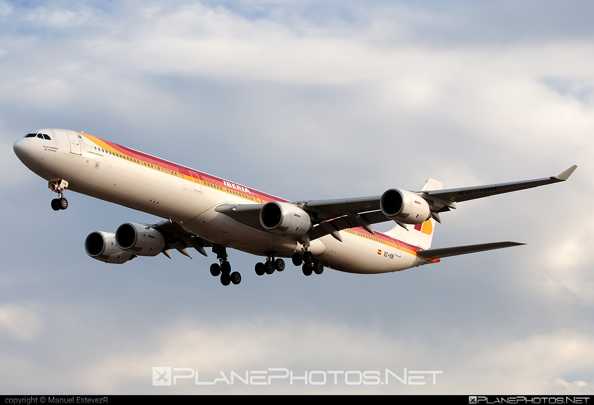 Airbus A340-642 - EC-IOB operated by Iberia #a340 #a340family #airbus #airbus340 #iberia