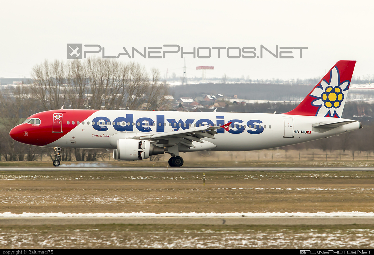 Airbus A320-214 - HB-IJU operated by Edelweiss Air #EdelweissAir #a320 #a320family #airbus #airbus320