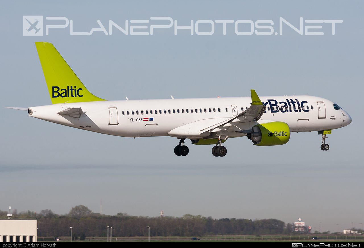 Bombardier BD-500-1A11 C Series CS300 - YL-CSE operated by Air Baltic #airbaltic #bombardier #cs300 #cseries #cseries300