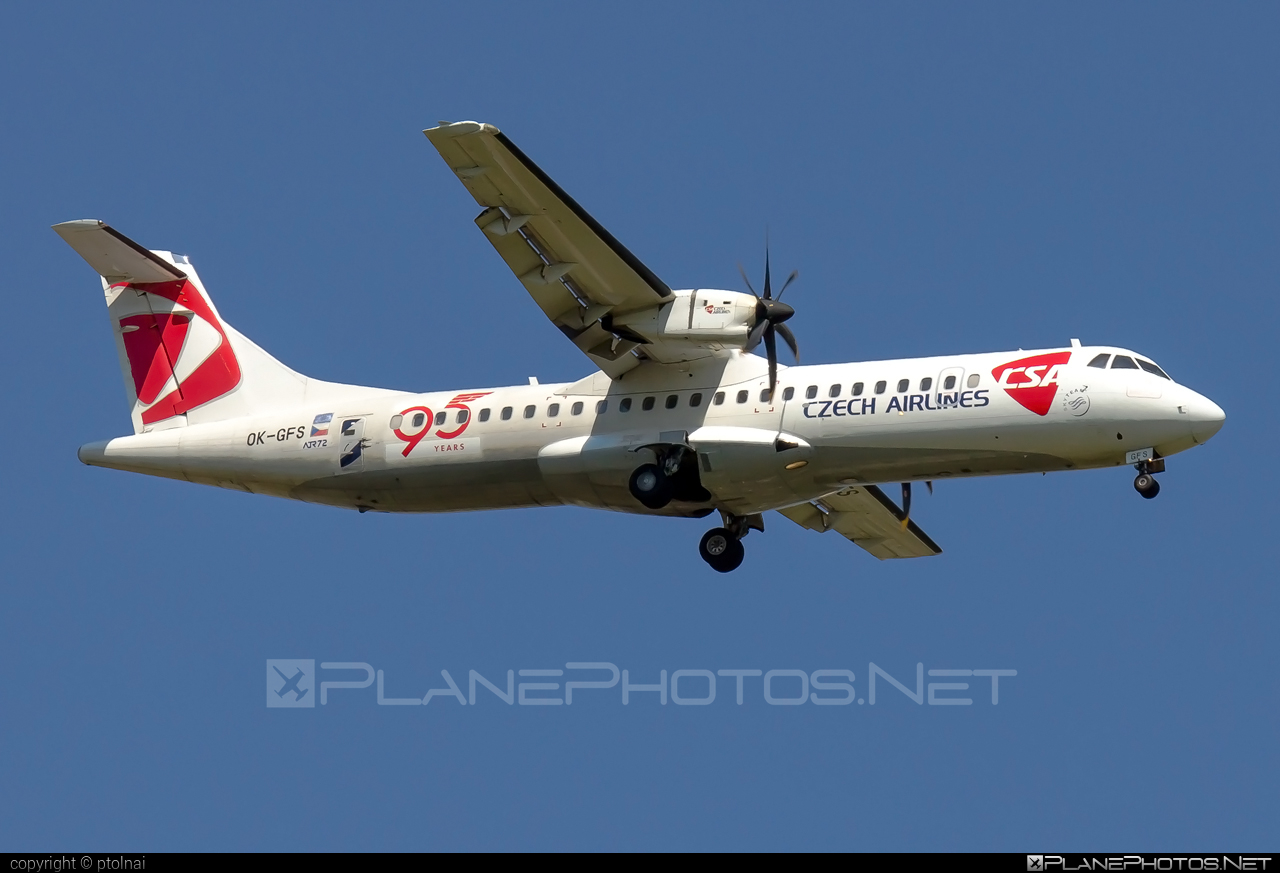 ATR 72-212A - OK-GFS operated by CSA Czech Airlines #atr #atr72 #atr72212a #atr72500 #csa #czechairlines