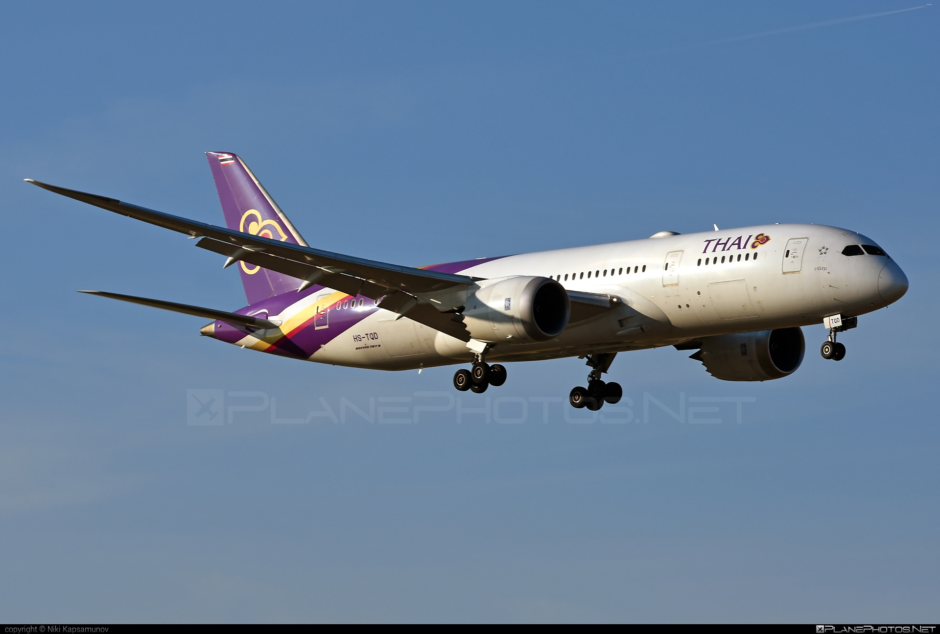 Boeing 787-8 Dreamliner - HS-TQD operated by Thai Airways #b787 #boeing #boeing787 #dreamliner #thaiairways