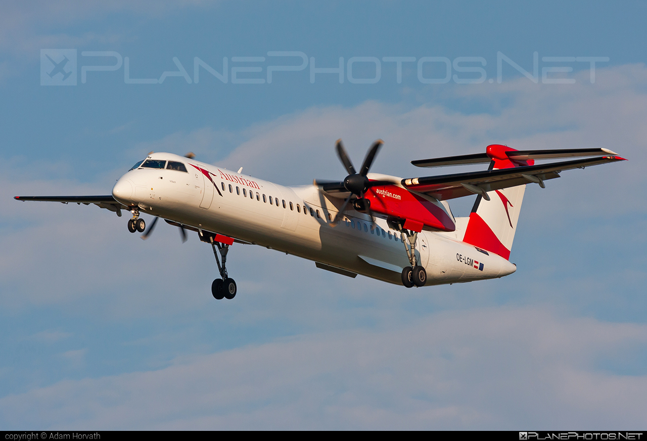Bombardier DHC-8-Q402 Dash 8 - OE-LGM operated by Austrian Airlines #austrian #austrianAirlines #bombardier #dash8 #dhc8 #dhc8q402