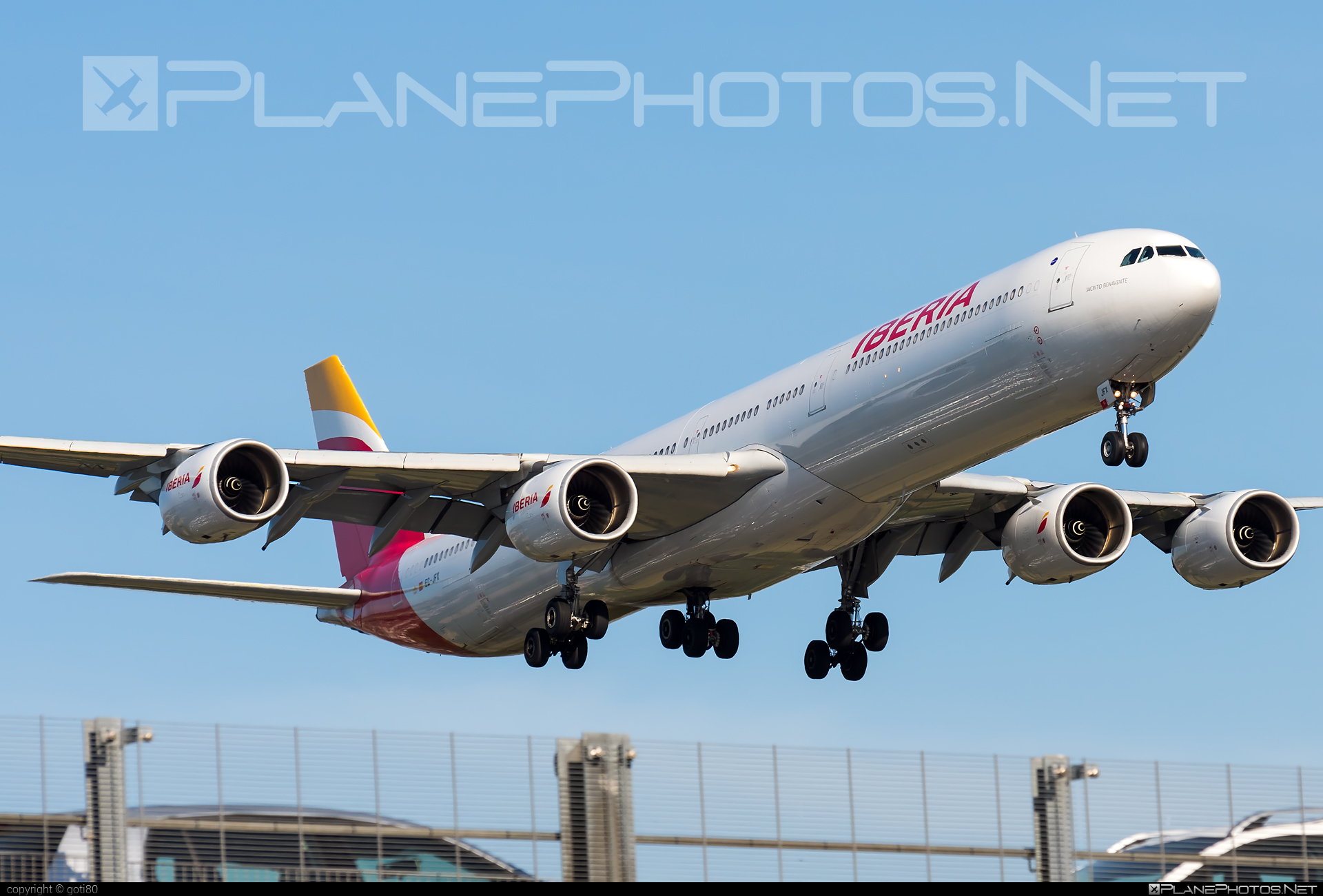 Airbus A340-642 - EC-JFX operated by Iberia #a340 #a340family #airbus #airbus340 #iberia