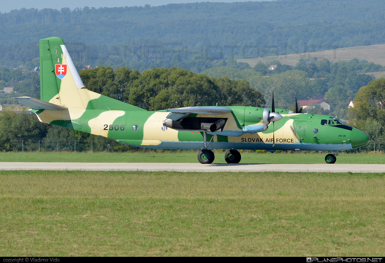 Antonov An-26 - 2506 operated by Vzdušné sily OS SR (Slovak Air Force) #an26 #antonov #antonov26 #slovakairforce #vzdusnesilyossr
