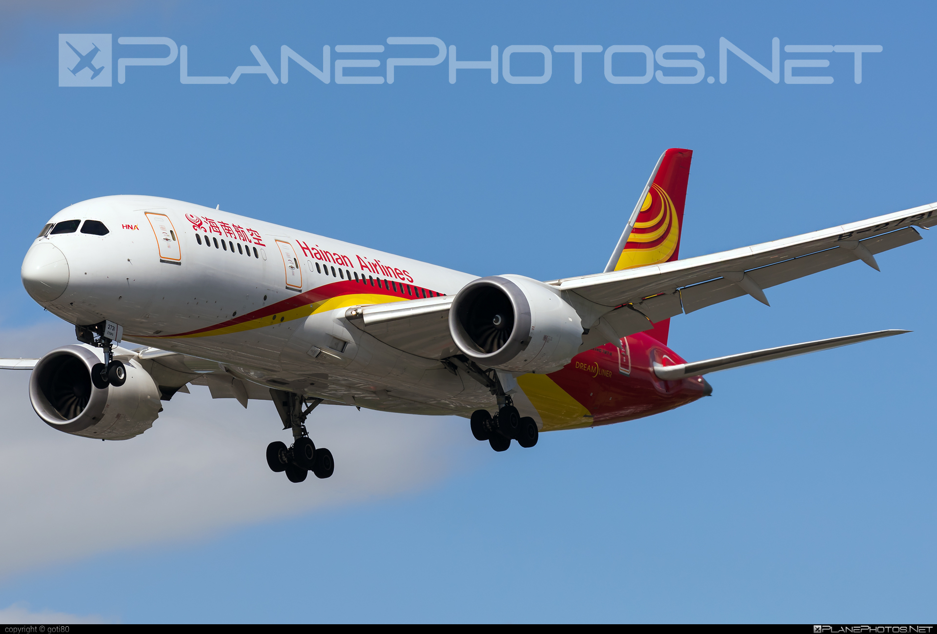 Boeing 787-8 Dreamliner - B-2731 operated by Hainan Airlines #b787 #boeing #boeing787 #dreamliner