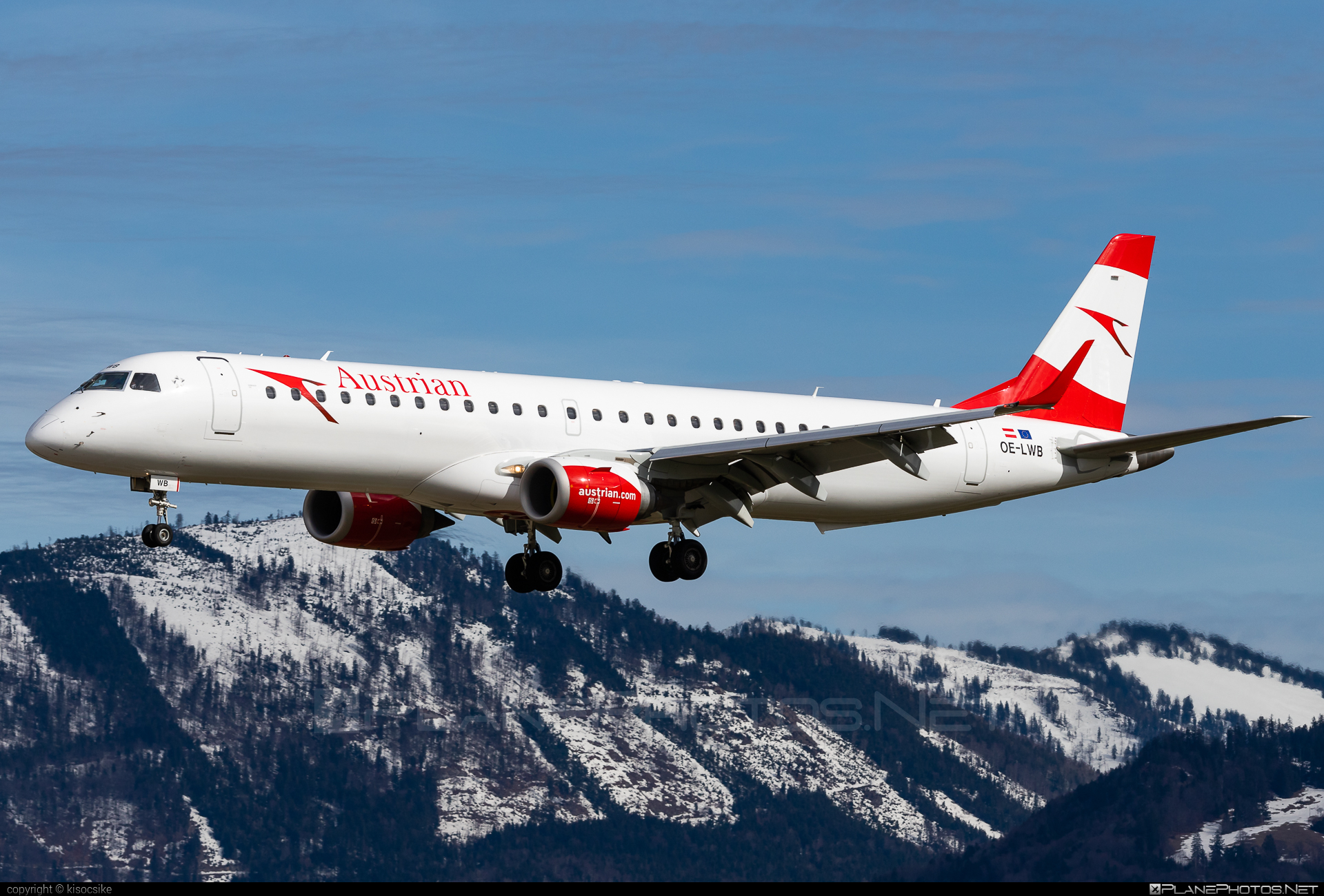 Embraer E195LR (ERJ-190-200LR) - OE-LWB operated by Austrian Airlines #austrian #austrianAirlines #e190 #e190200 #e190200lr #e195lr #embraer #embraer190200lr #embraer195 #embraer195lr