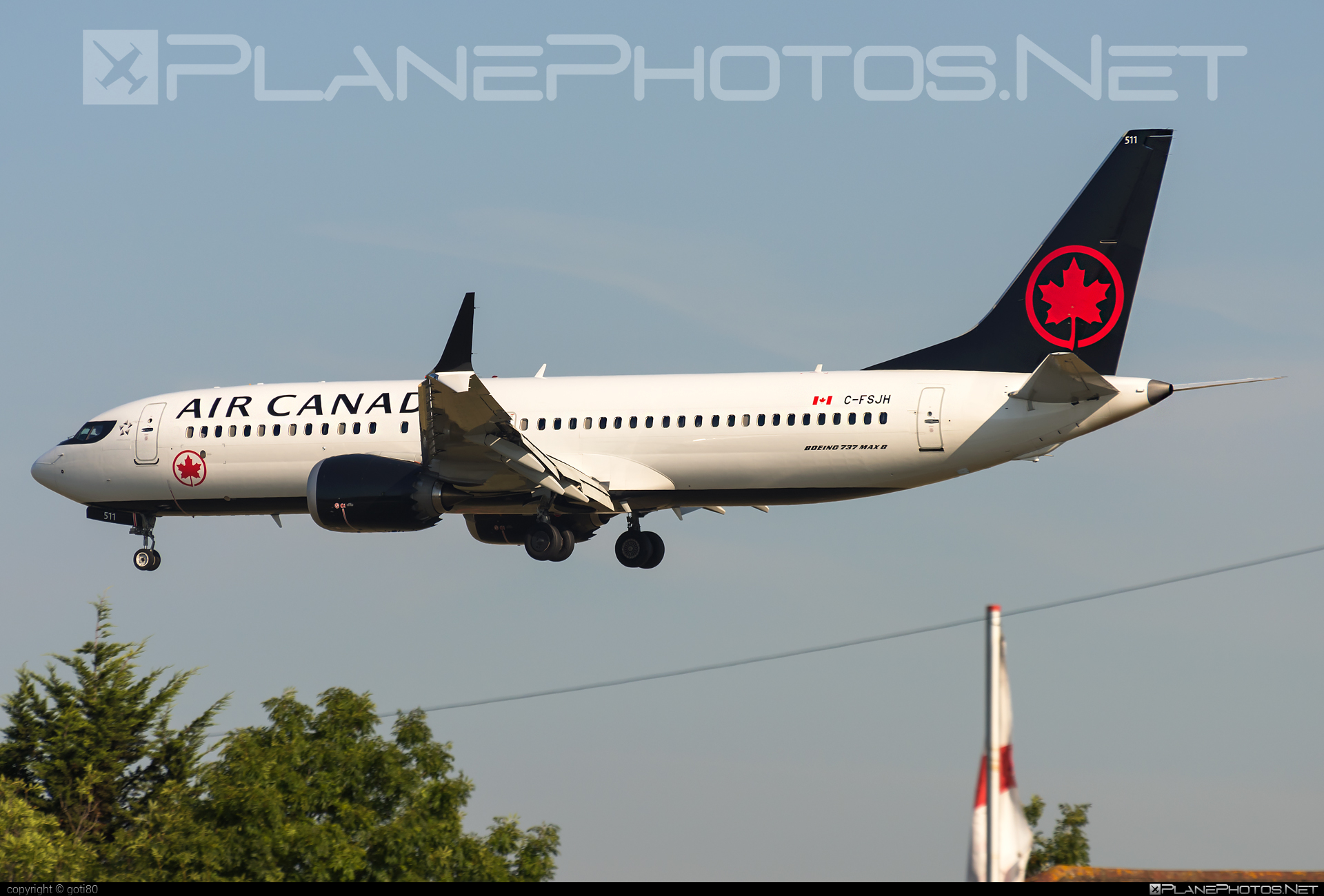 Boeing 737-8 MAX - C-FSJH operated by Air Canada #airCanada #b737 #b737max #boeing #boeing737