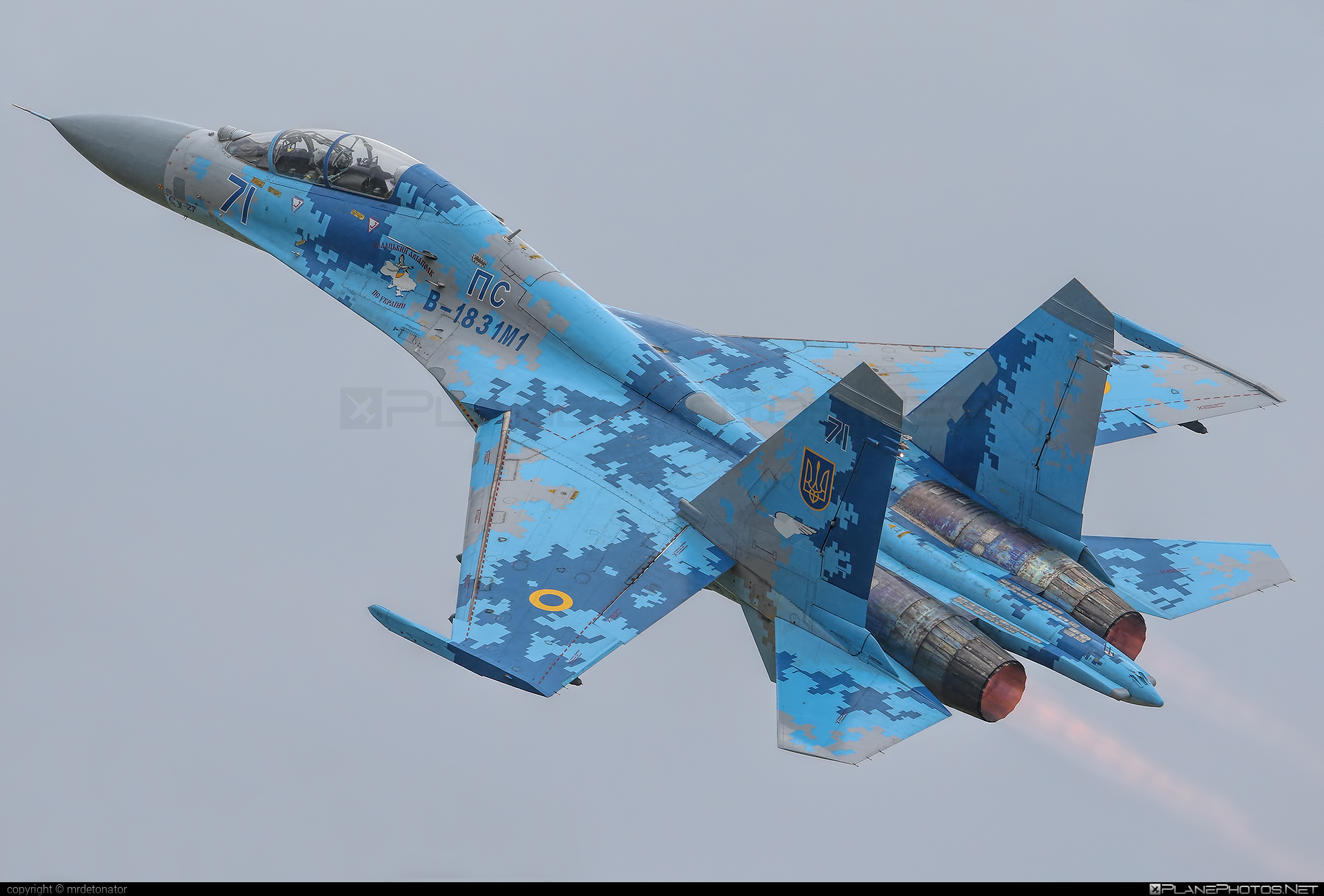 Sukhoi Su-27UB - 71 operated by Povitryani Syly Ukrayiny (Ukrainian Air Force) #povitryanisylyukrayiny #su27 #su27ub #sukhoi #sukhoi27 #ukrainianairforce