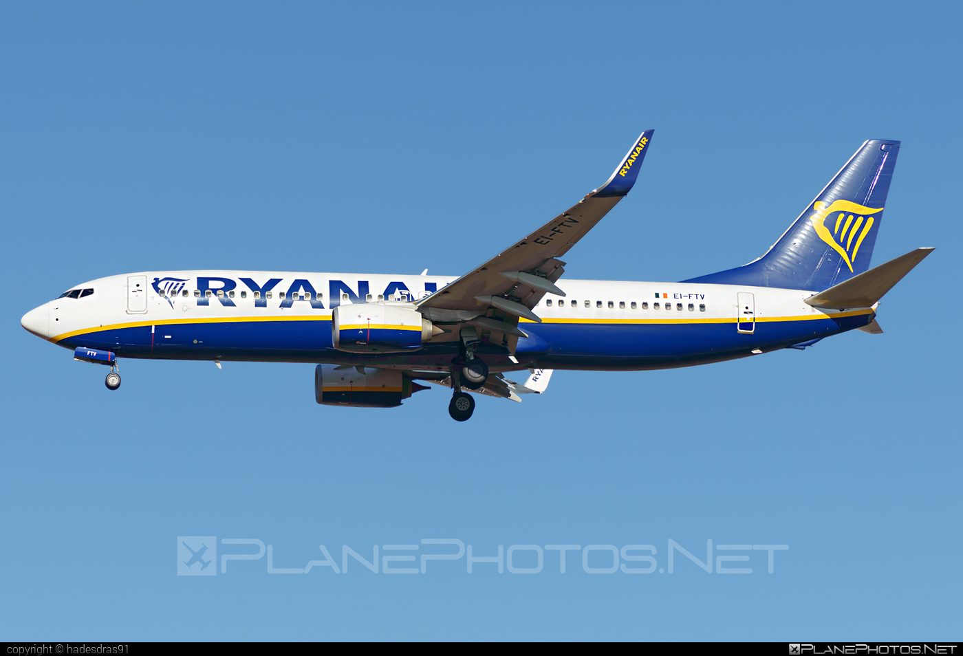 Boeing 737-800 - EI-FTV operated by Ryanair #b737 #b737nextgen #b737ng #boeing #boeing737 #ryanair