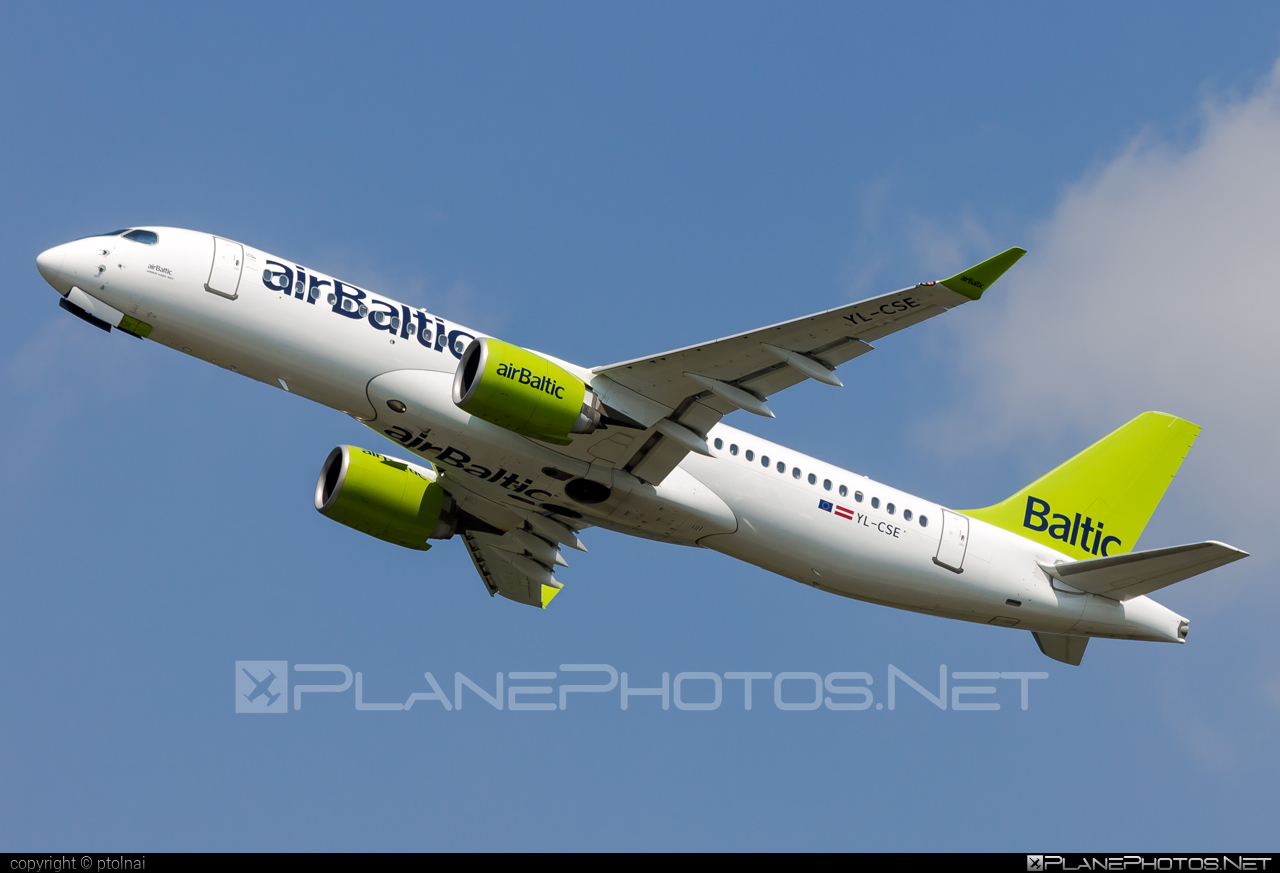 Bombardier BD-500-1A11 C Series CS300 - YL-CSE operated by Air Baltic #airbaltic #bombardier #cs300 #cseries #cseries300