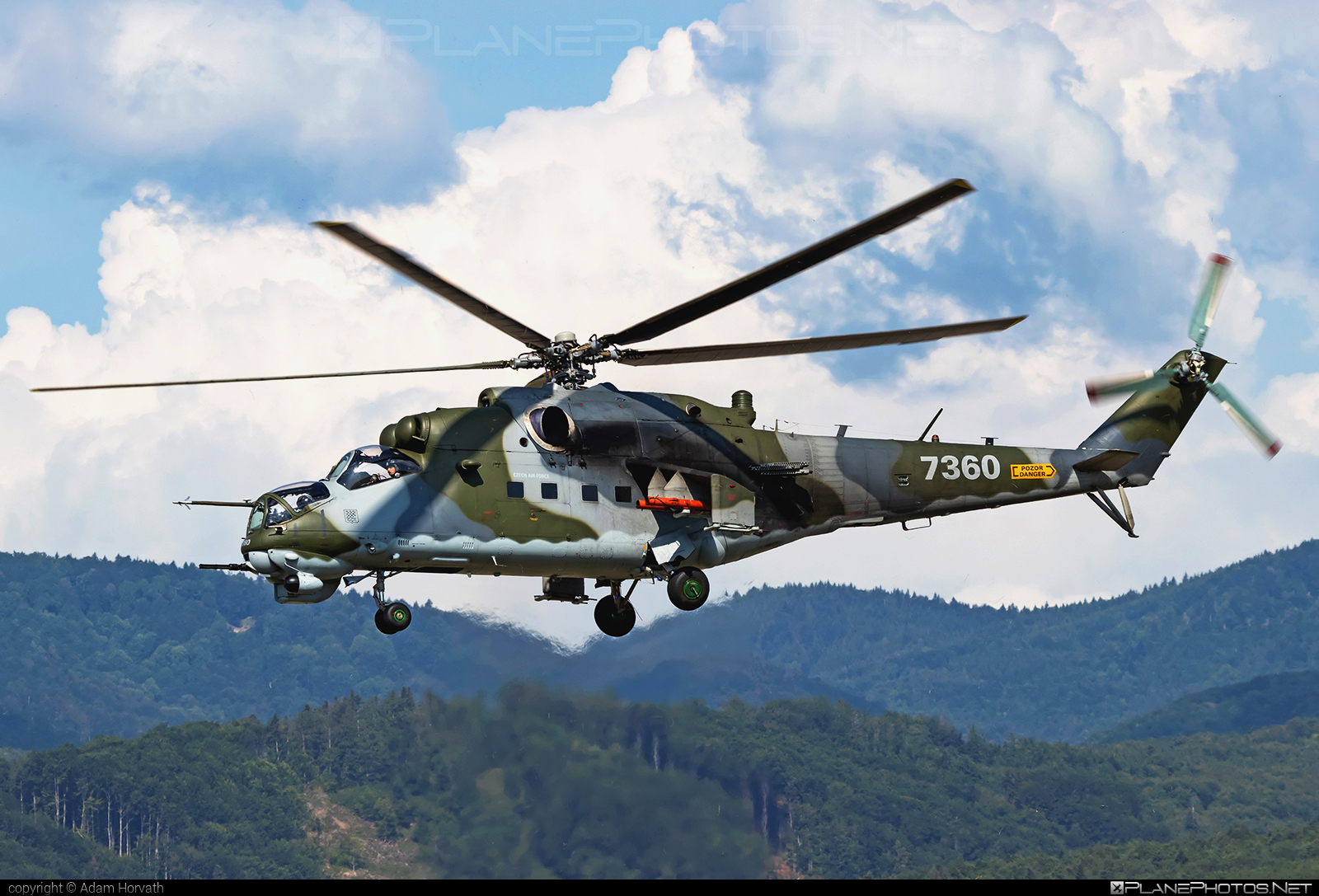 Mil Mi-35 - 7360 operated by Vzdušné síly AČR (Czech Air Force) #czechairforce #mi35 #mil #milhelicopters #siaf2019 #vzdusnesilyacr