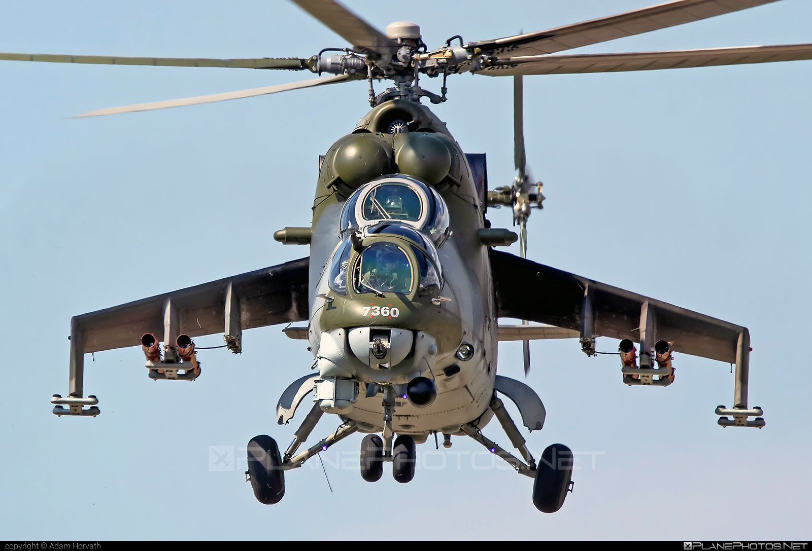 Mil Mi-35 - 7360 operated by Vzdušné síly AČR (Czech Air Force) #czechairforce #mi35 #mil #milhelicopters #siaf2019 #vzdusnesilyacr