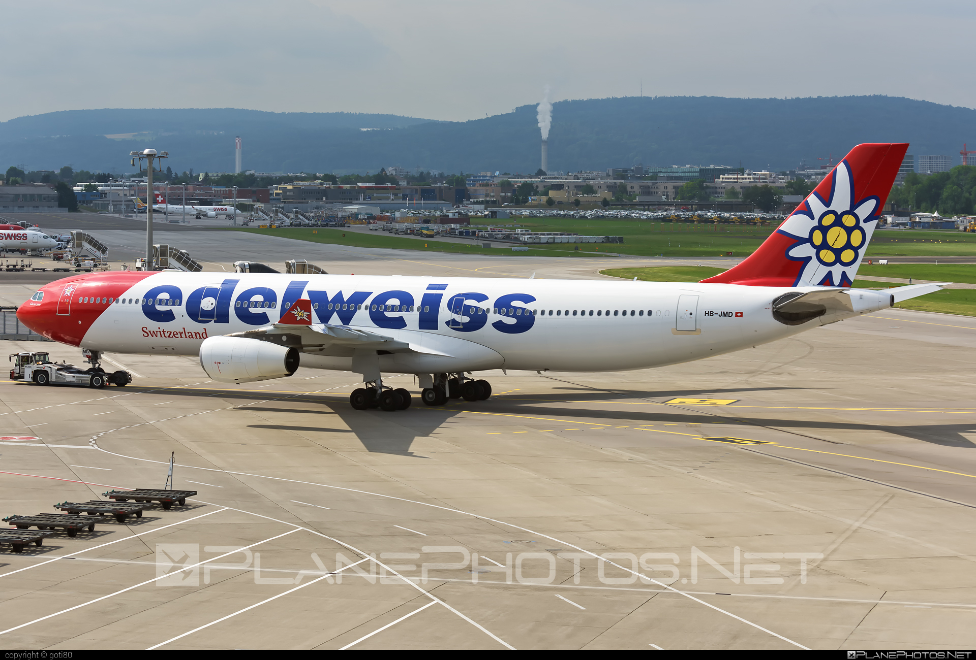 Airbus A340-313 - HB-JMD operated by Edelweiss Air #EdelweissAir #a340 #a340family #airbus #airbus340