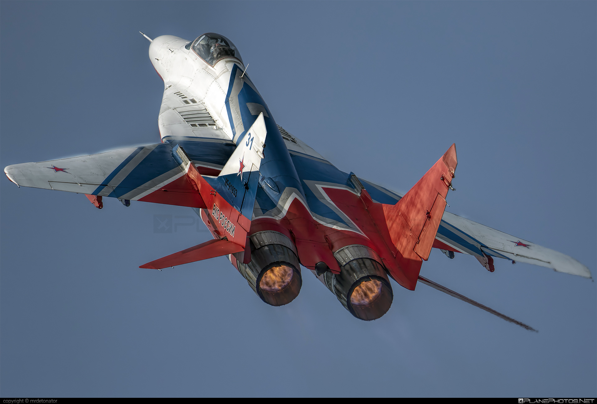 Mikoyan-Gurevich MiG-29S - RF-91933 operated by Vozdushno-kosmicheskiye sily Rossii (Russian Aerospace Forces) #maks2019 #mig #mig29 #mig29s #mikoyangurevich #russianaerospaceforces #strizhi #vozdushnokosmicheskiyesilyrossii