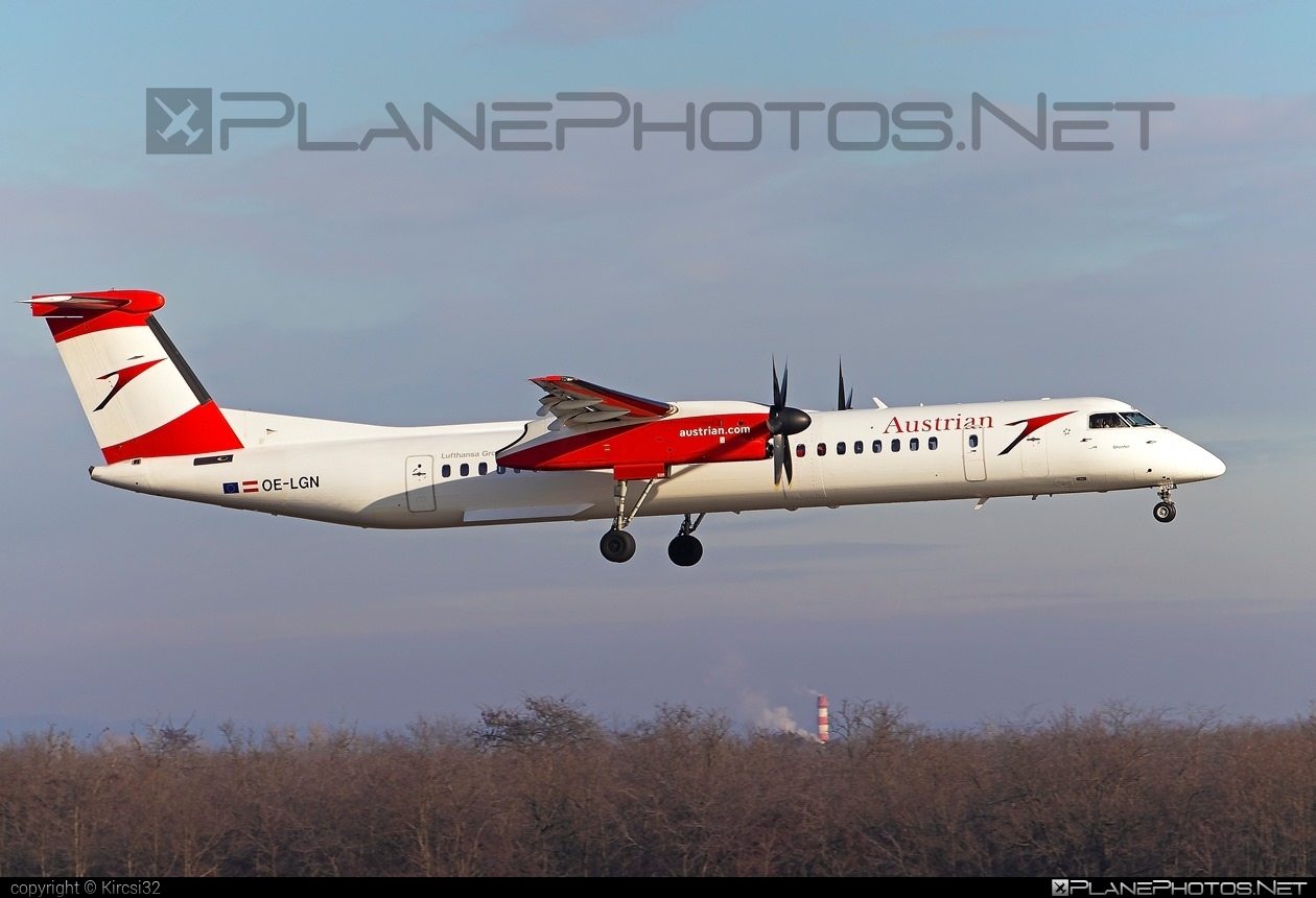 Bombardier DHC-8-Q402 Dash 8 - OE-LGN operated by Austrian Airlines #austrian #austrianAirlines #bombardier #dash8 #dhc8 #dhc8q402