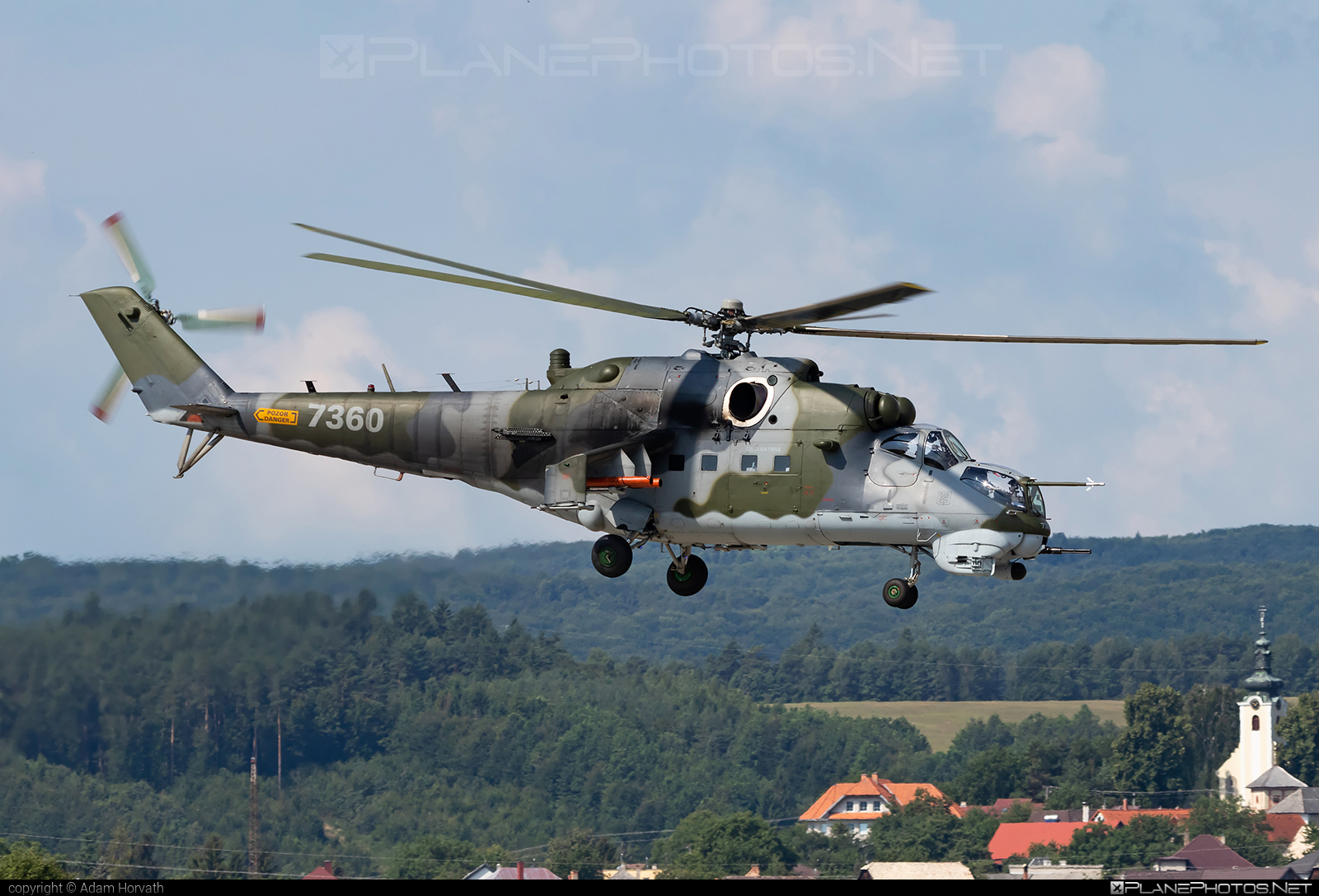 Mil Mi-35 - 7360 operated by Vzdušné síly AČR (Czech Air Force) #czechairforce #mi35 #mil #milhelicopters #vzdusnesilyacr