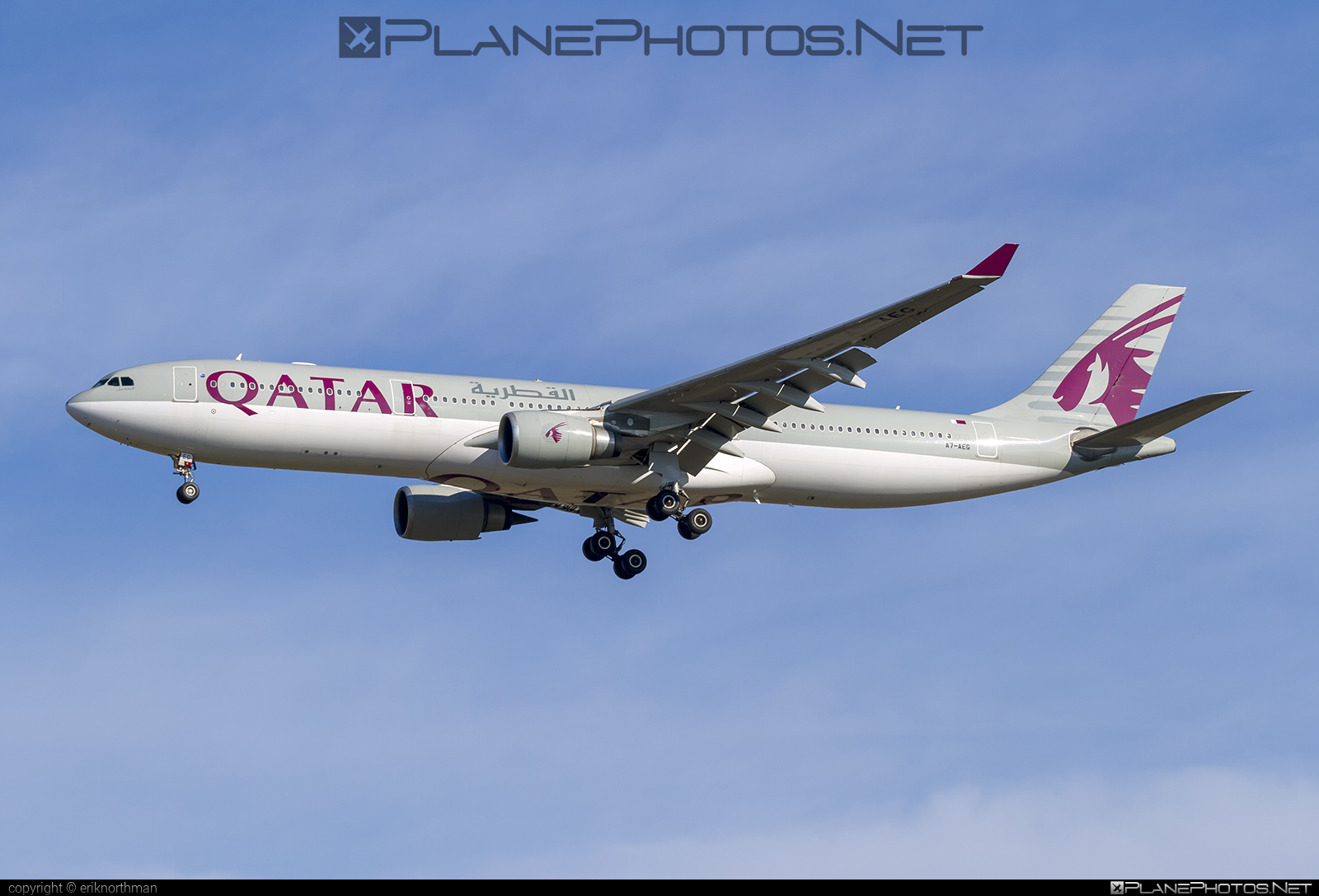 Airbus A330-302 - A7-AEG operated by Qatar Airways #a330 #a330family #airbus #airbus330 #qatarairways