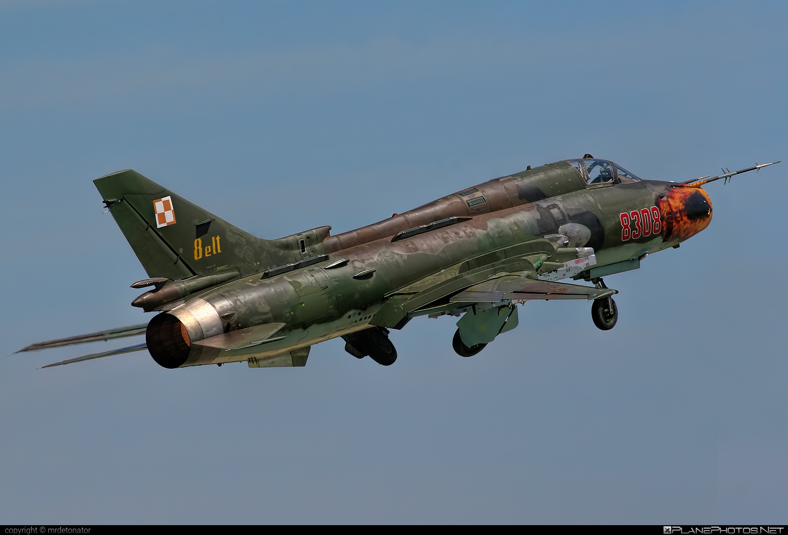 Sukhoi Su-22M4 - 8308 operated by Siły Powietrzne Rzeczypospolitej Polskiej (Polish Air Force) #polishairforce #silypowietrzne #su22 #su22m4 #sukhoi #sukhoi22 #sukhoi22m4 #sukhoisu22 #sukhoisu22m4