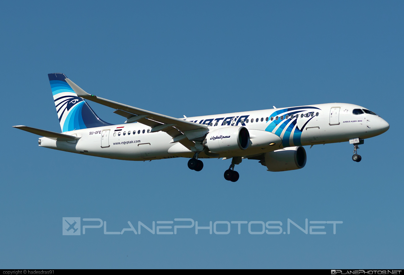 Airbus A220-300 - SU-GFE operated by EgyptAir #EgyptAir #a220300 #a220family #airbus #cs300 #cseries #cseries300