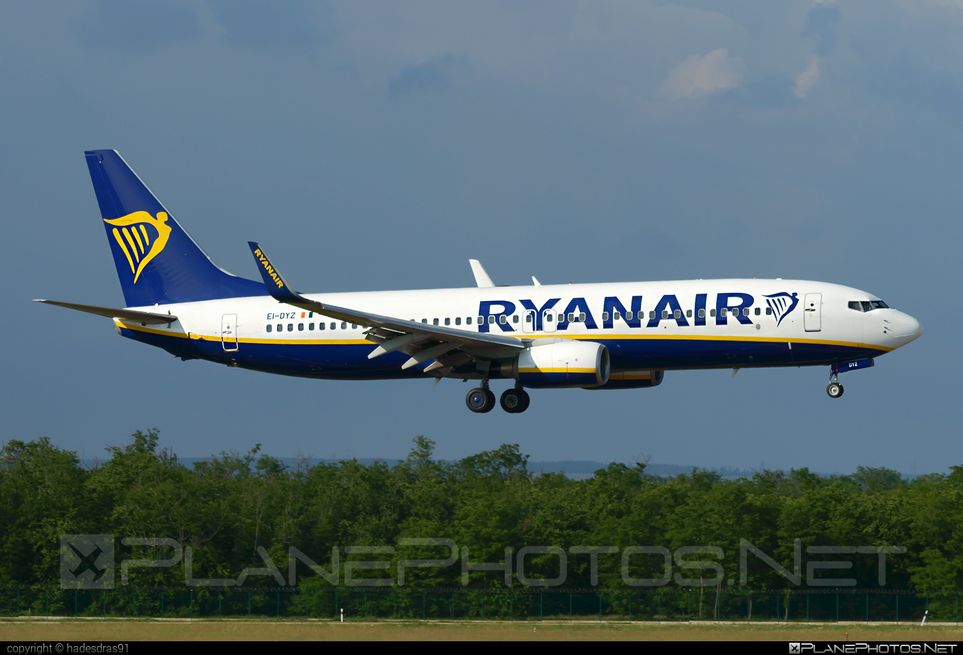 Boeing 737-800 - EI-DYZ operated by Ryanair #b737 #b737nextgen #b737ng #boeing #boeing737 #ryanair