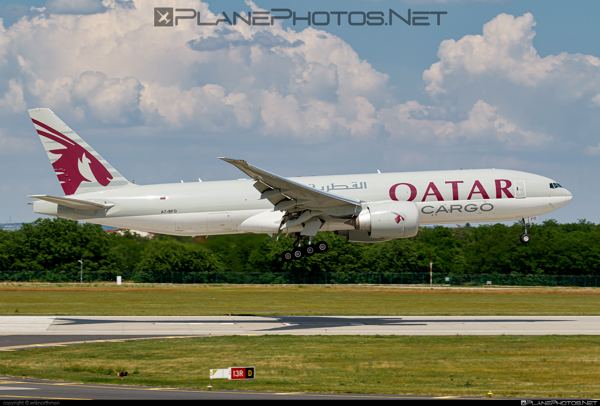 Boeing 777F - A7-BFO operated by Qatar Airways Cargo #b777 #b777f #b777freighter #boeing #boeing777 #qatarairwayscargo #tripleseven