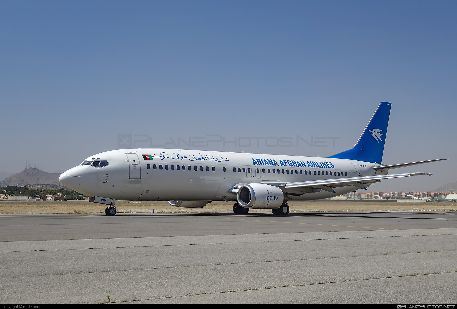 Boeing 737-400 - YA-PID operated by Ariana Afghan Airlines #b737 #boeing #boeing737