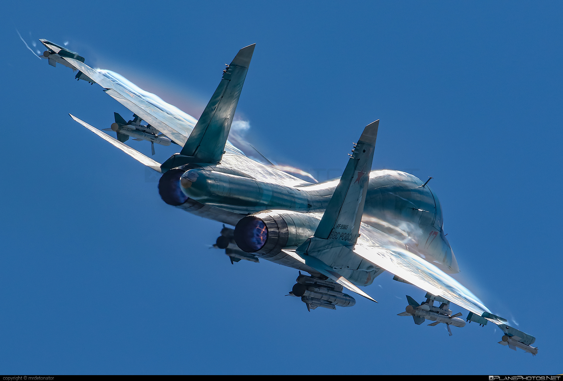 Sukhoi Su-34 - RF-95845 operated by Voyenno-vozdushnye sily Rossii (Russian Air Force) #maks #maks2017 #su34 #sukhoi #sukhoi34 #sukhoisu34