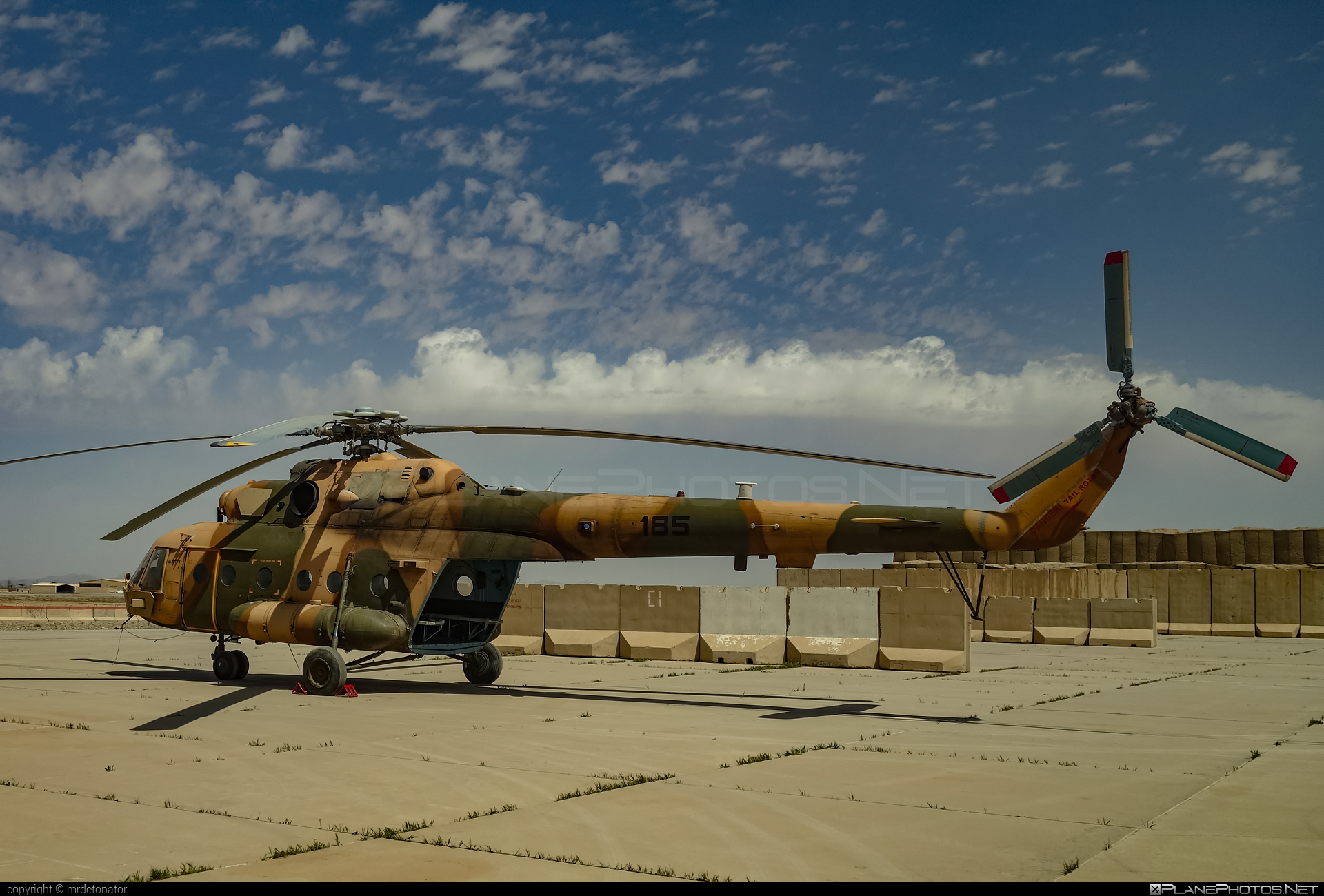 Mil Mi-8MTV-1 - 185 operated by Afghan Air Force #afghanairforce #mi8 #mi8mtv1 #mil #milhelicopters #milmi8 #milmi8mtv1