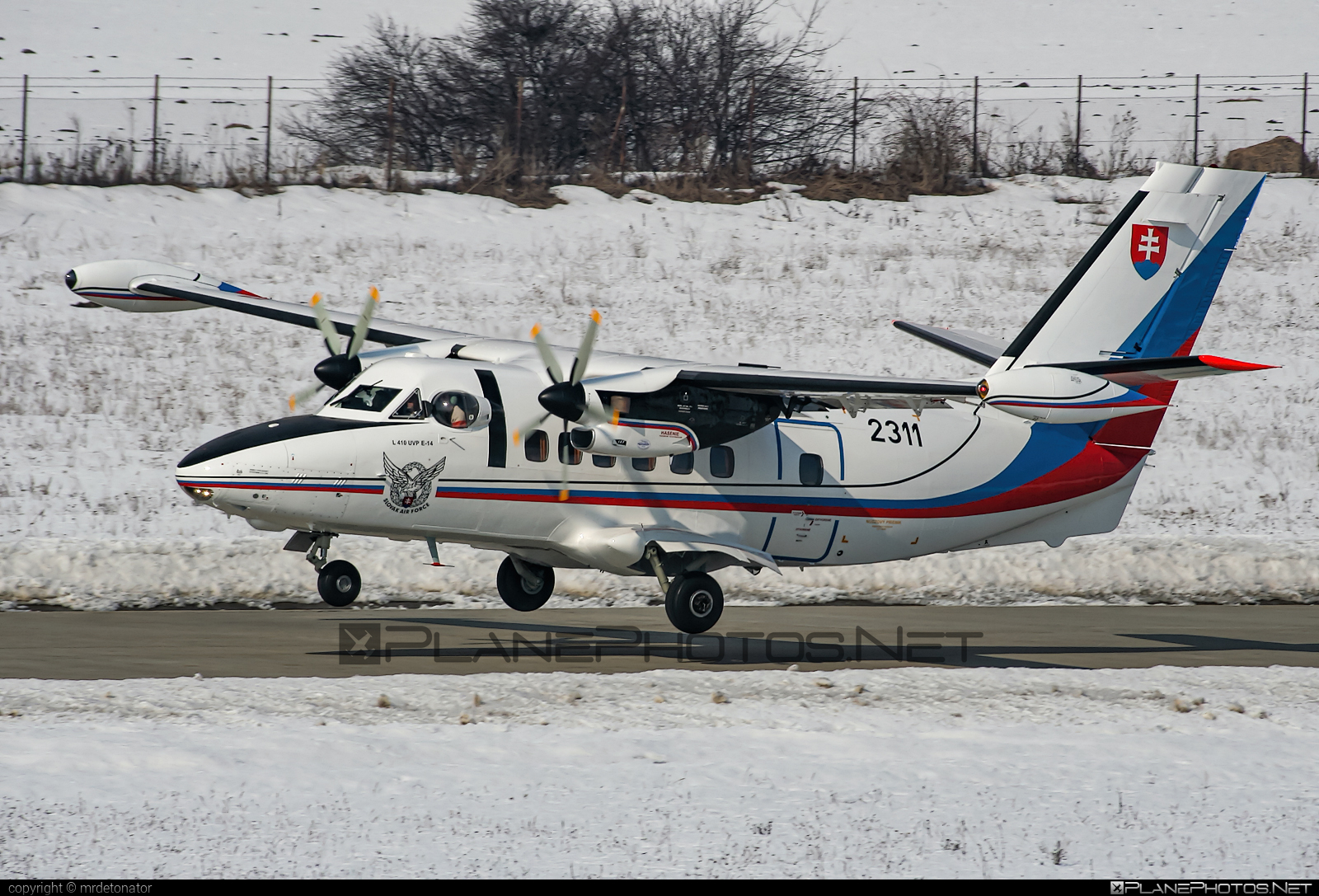 Let L-410UVP-E Turbolet - 2311 operated by Vzdušné sily OS SR (Slovak Air Force) #L410 #L410Turbolet #L410uvpe #L410uvpeTurbolet #let #slovakairforce #turbolet #vzdusnesilyossr