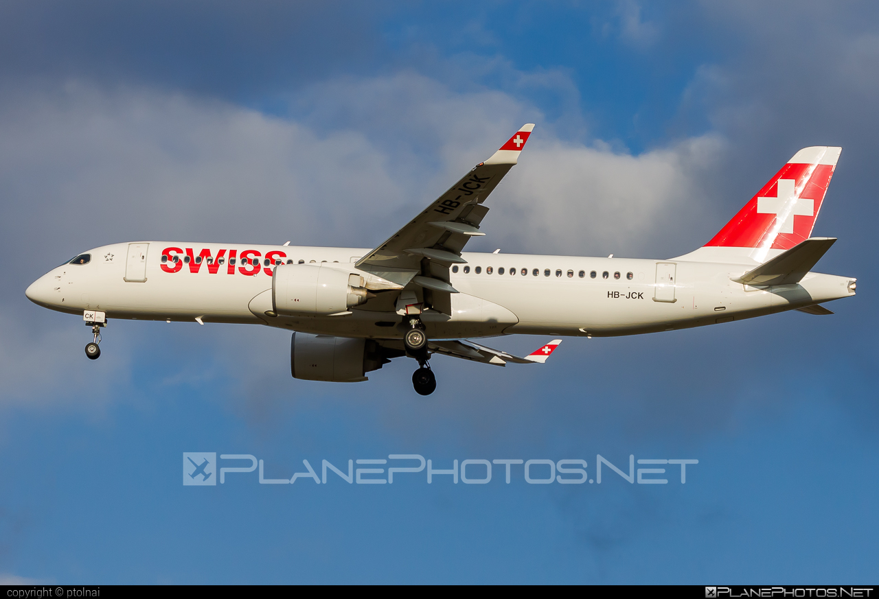Bombardier BD-500-1A11 C Series CS300 - HB-JCK operated by Swissair #bombardier #cs300 #cseries #cseries300 #swissair