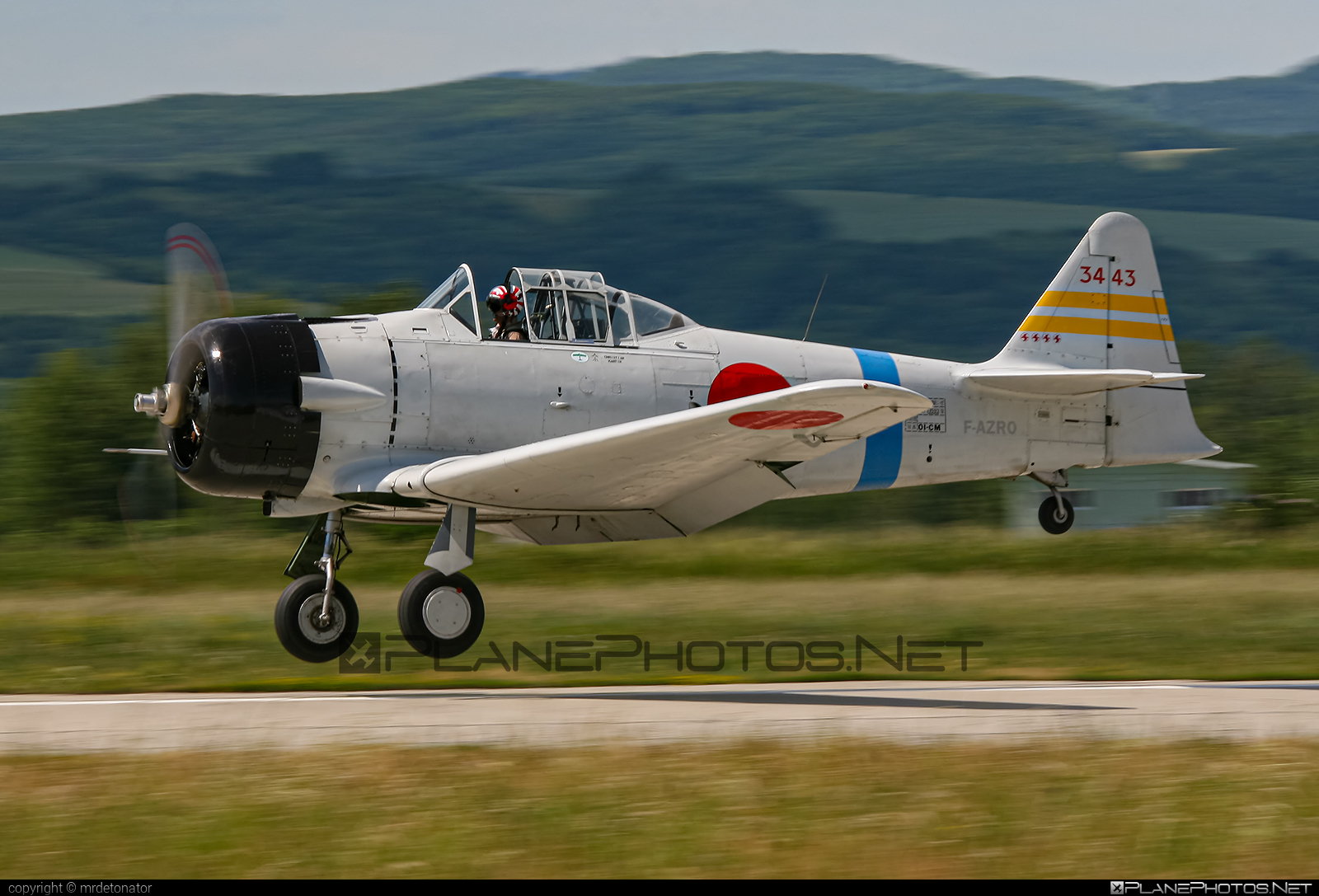 North American AT-6B Texan - F-AZRO operated by Private operator #northamerican