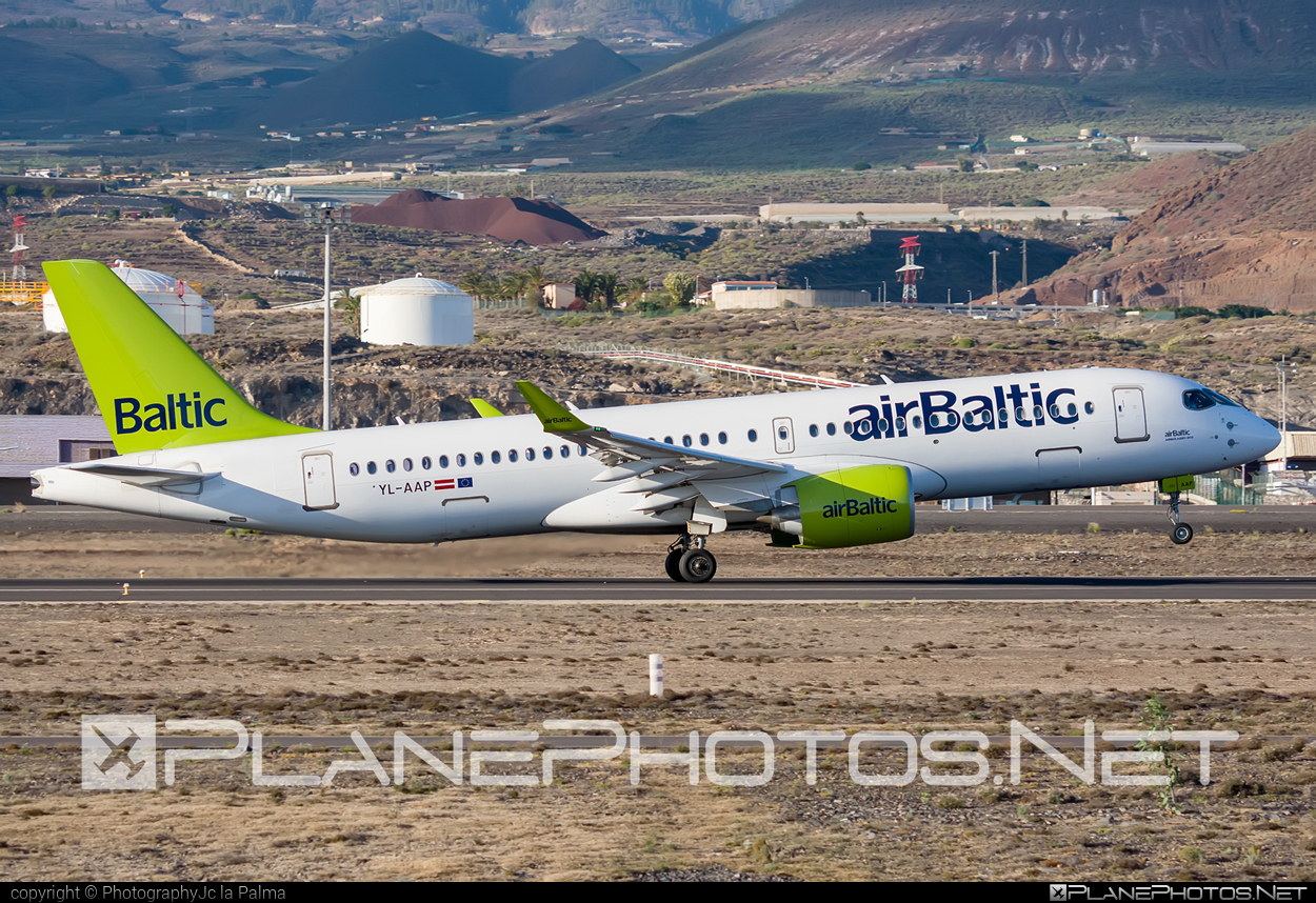 Airbus A220-300 - YL-AAP operated by Air Baltic #AirBaltic #ReinaSofia #a220300 #a220family #airbaltic #airbus #cs300 #cseries #cseries300