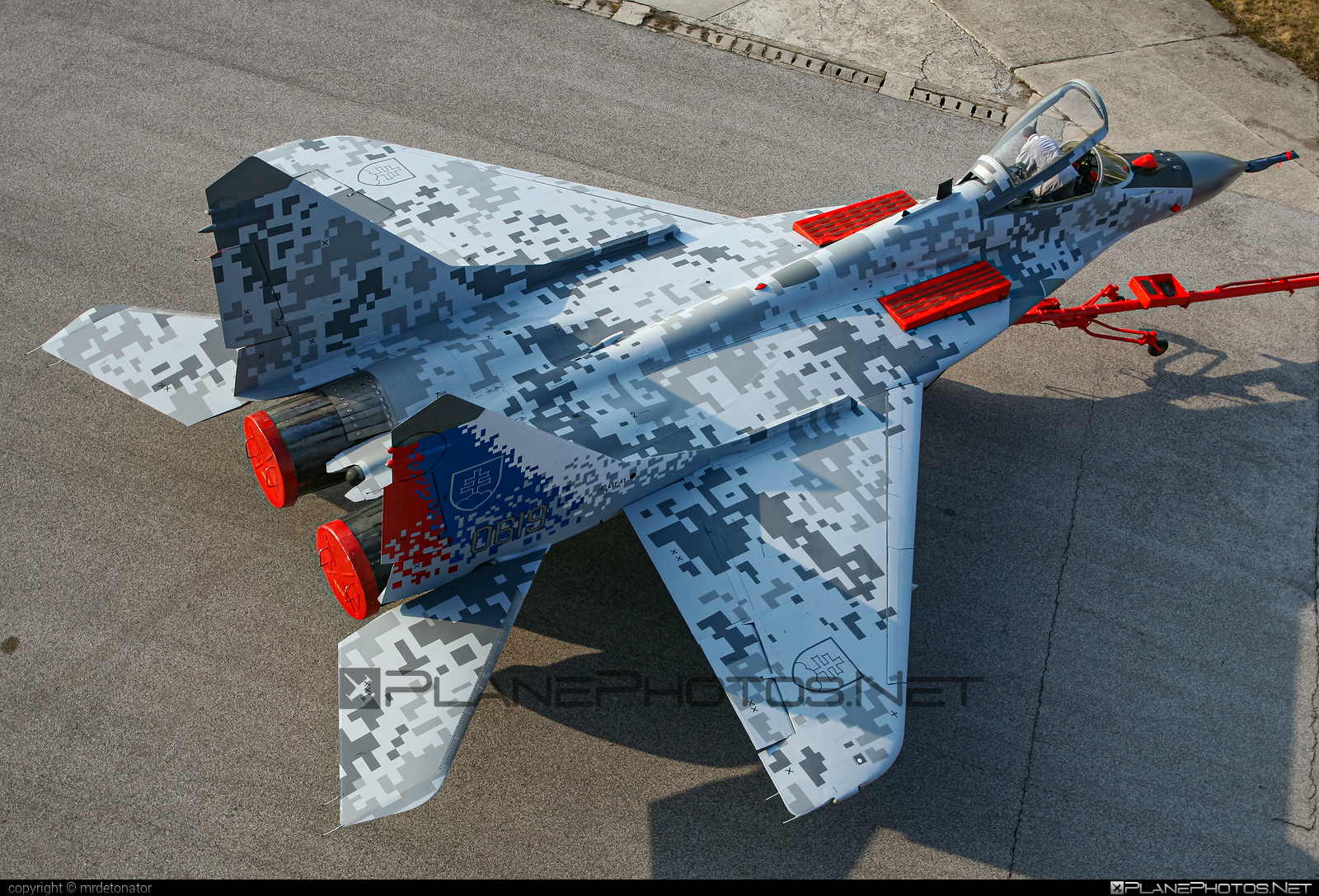 Mikoyan-Gurevich MiG-29AS - 0619 operated by Vzdušné sily OS SR (Slovak Air Force) #mig #mig29 #mig29as #mikoyangurevich #slovakairforce #vzdusnesilyossr