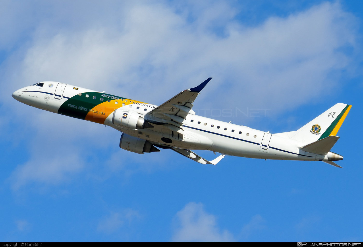 Embraer VC-2 - FAB2591 operated by Força Aérea Brasileira (Brazilian Air Force) #embraer