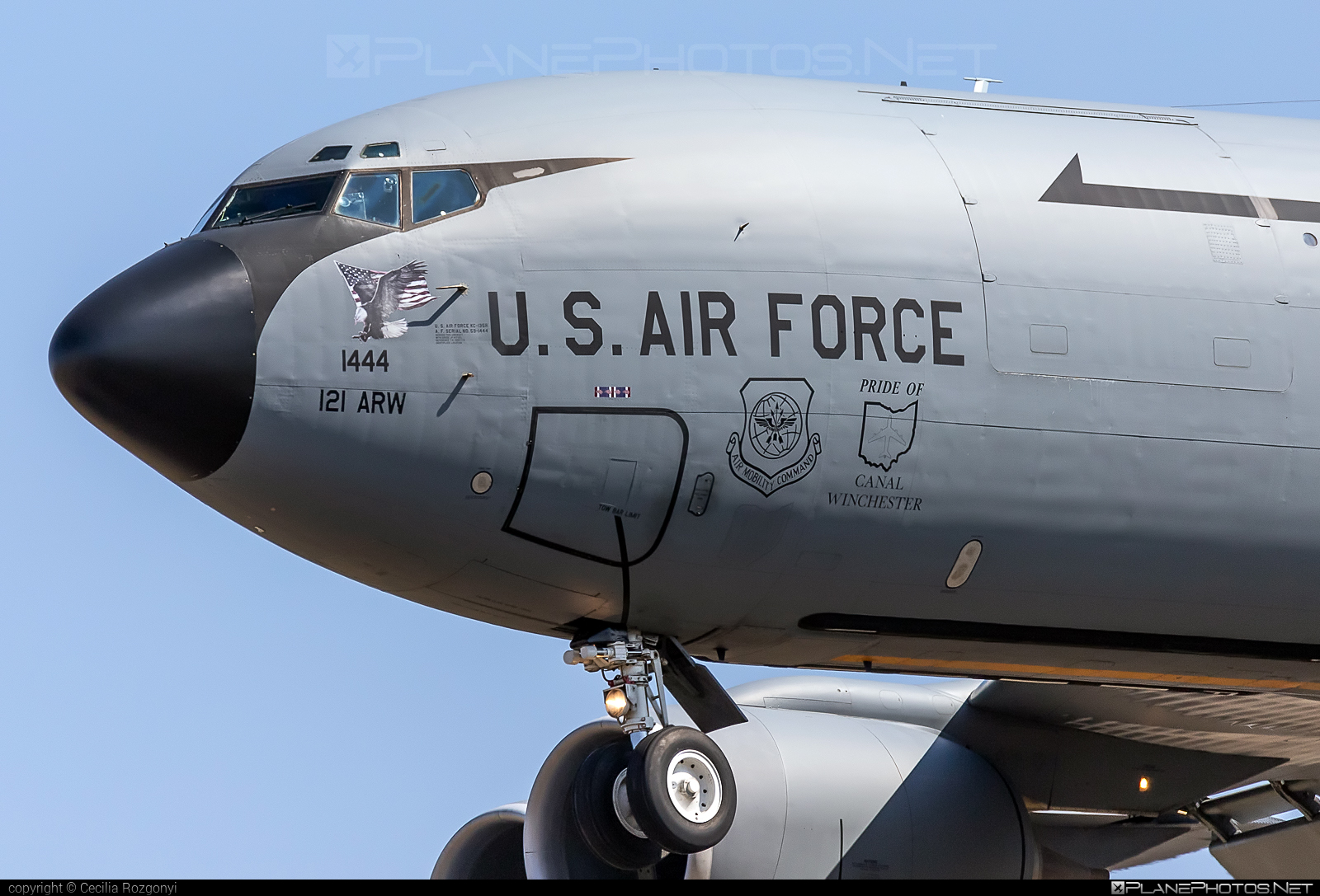 Boeing KC-135R Stratotanker - 59-1444 operated by US Air Force (USAF) #boeing #kc135 #kc135r #kc135stratotanker #stratotanker #usaf #usairforce