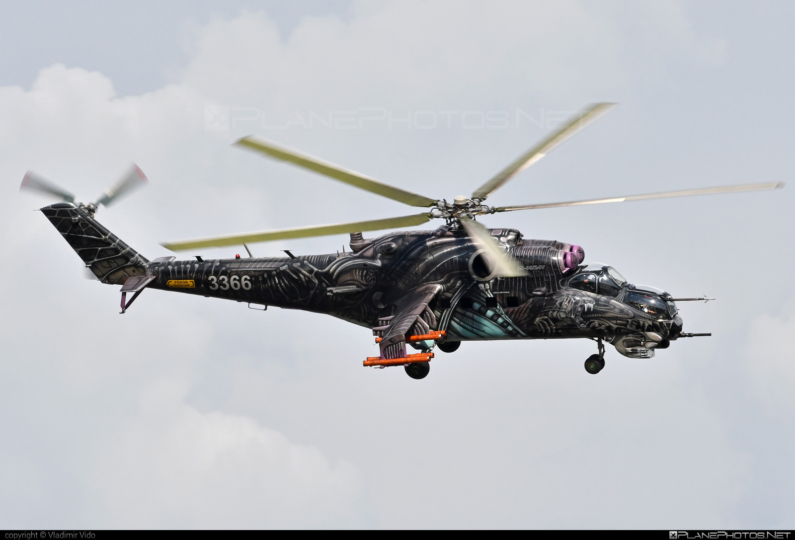 Mil Mi-35 - 3366 operated by Vzdušné síly AČR (Czech Air Force) #czechairforce #mi35 #mil #milhelicopters #siaf2022 #vzdusnesilyacr