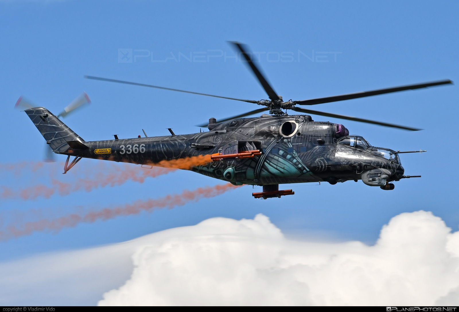 Mil Mi-35 - 3366 operated by Vzdušné síly AČR (Czech Air Force) #airpower2022 #czechairforce #mi35 #mil #milhelicopters #vzdusnesilyacr