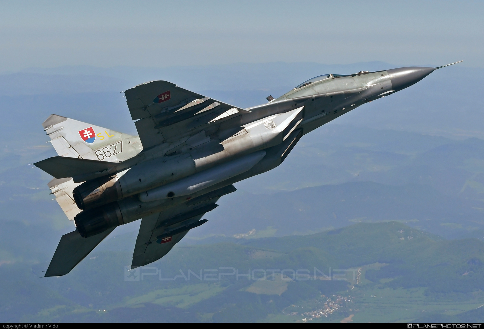 Mikoyan-Gurevich MiG-29AS - 6627 operated by Vzdušné sily OS SR (Slovak Air Force) #mig #mig29 #mig29as #mikoyangurevich #slovakairforce #vzdusnesilyossr