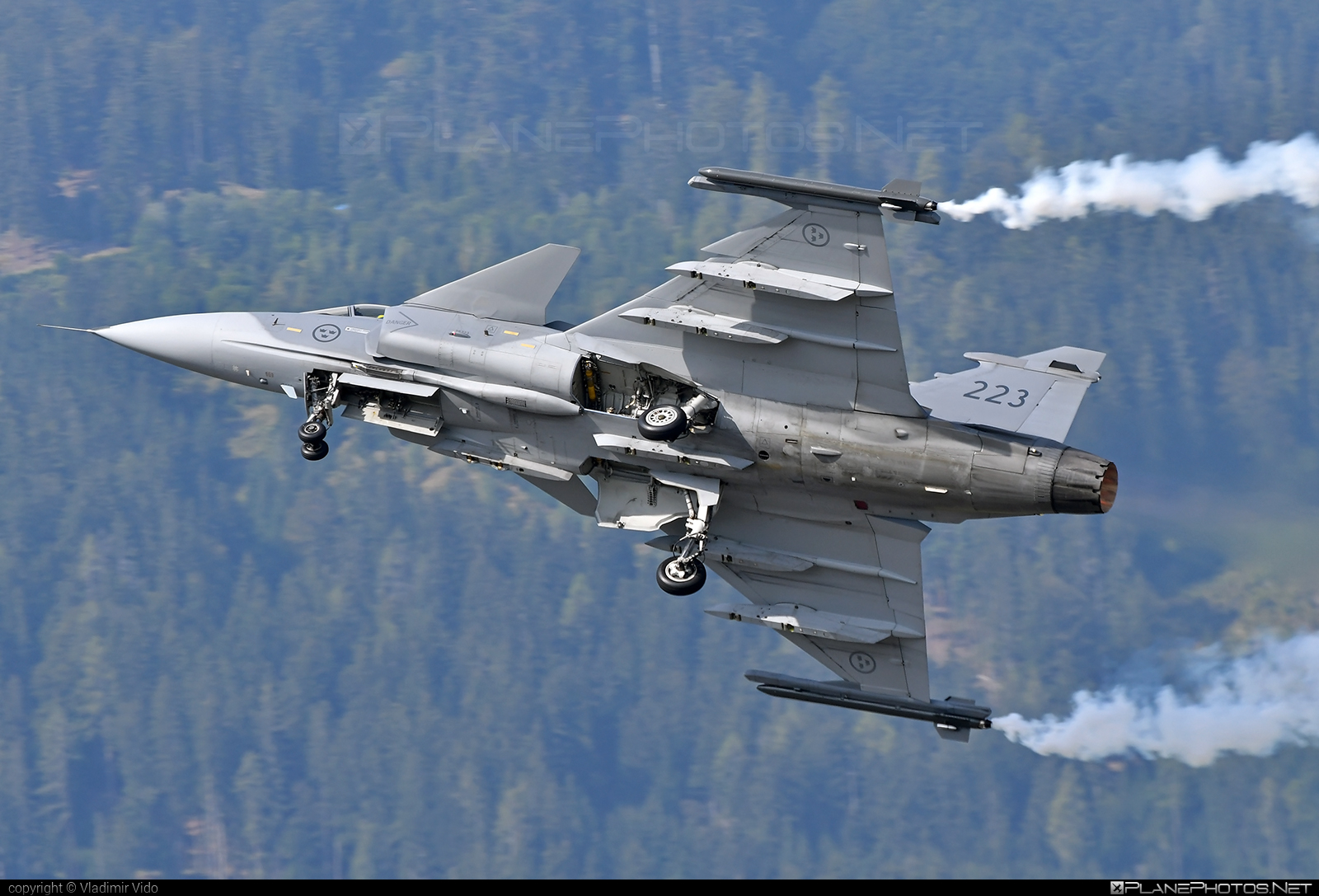 Saab JAS 39C Gripen - 39223 operated by Flygvapnet (Swedish Air Force) #airpower2022 #flygvapnet #gripen #jas39 #jas39c #jas39gripen #saab #swedishairforce