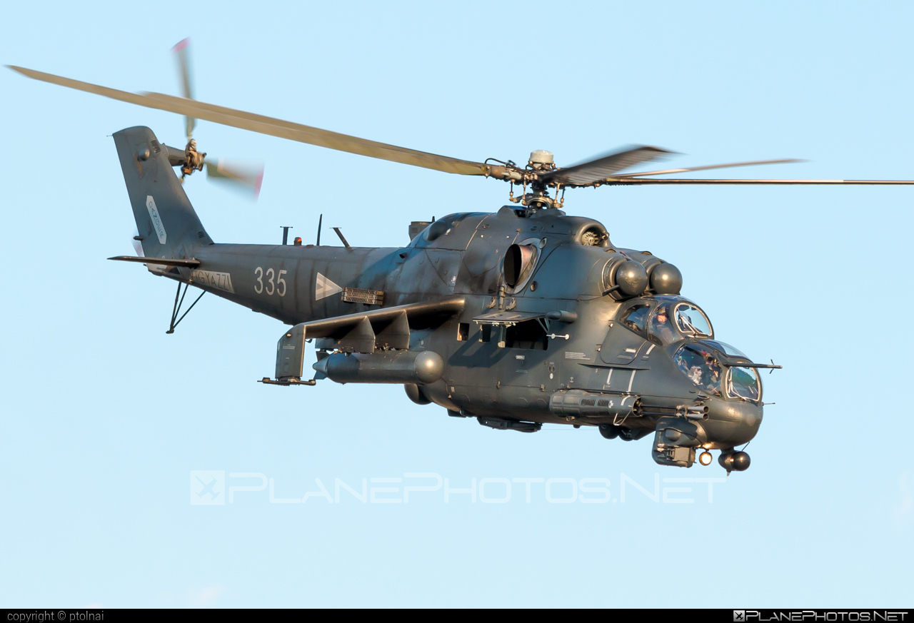 Mil Mi-24P - 335 operated by Magyar Légierő (Hungarian Air Force) #hungarianairforce #magyarlegiero #mi24 #mi24p #mil #mil24 #mil24p #milhelicopters