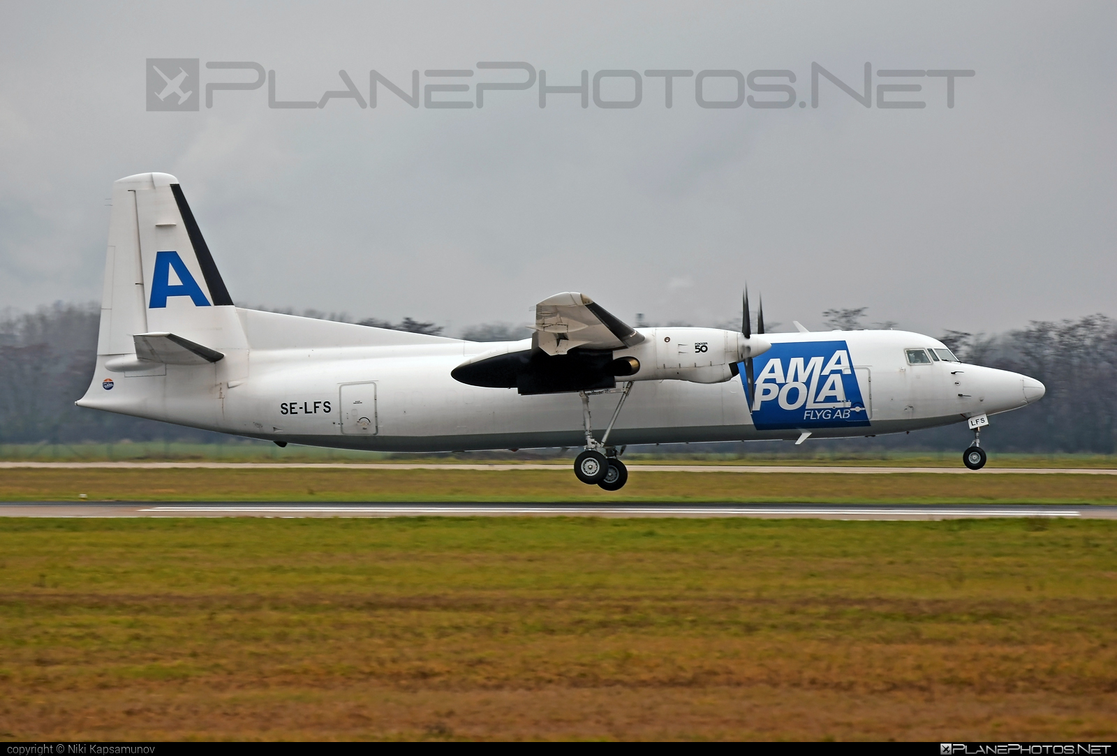 Fokker 50 Freighter - SE-LFS operated by Amapola Flyg #fokker #fokker50 #fokker50f #fokker50freighter