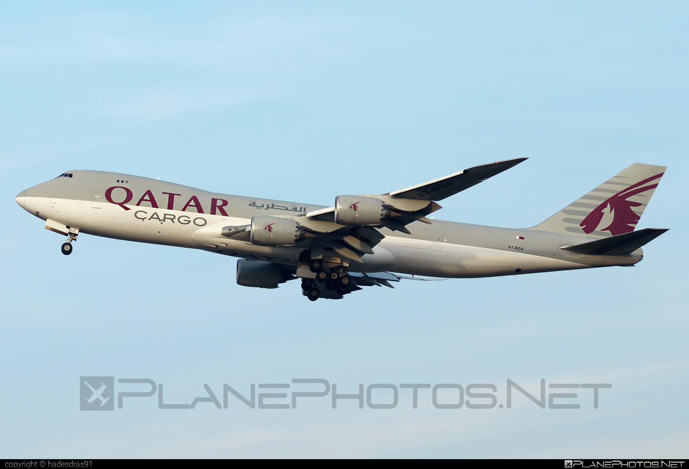 Boeing 747-8F - A7-BGA operated by Qatar Airways Cargo #b747 #b747f #b747freighter #boeing #boeing747 #jumbo #qatarairwayscargo