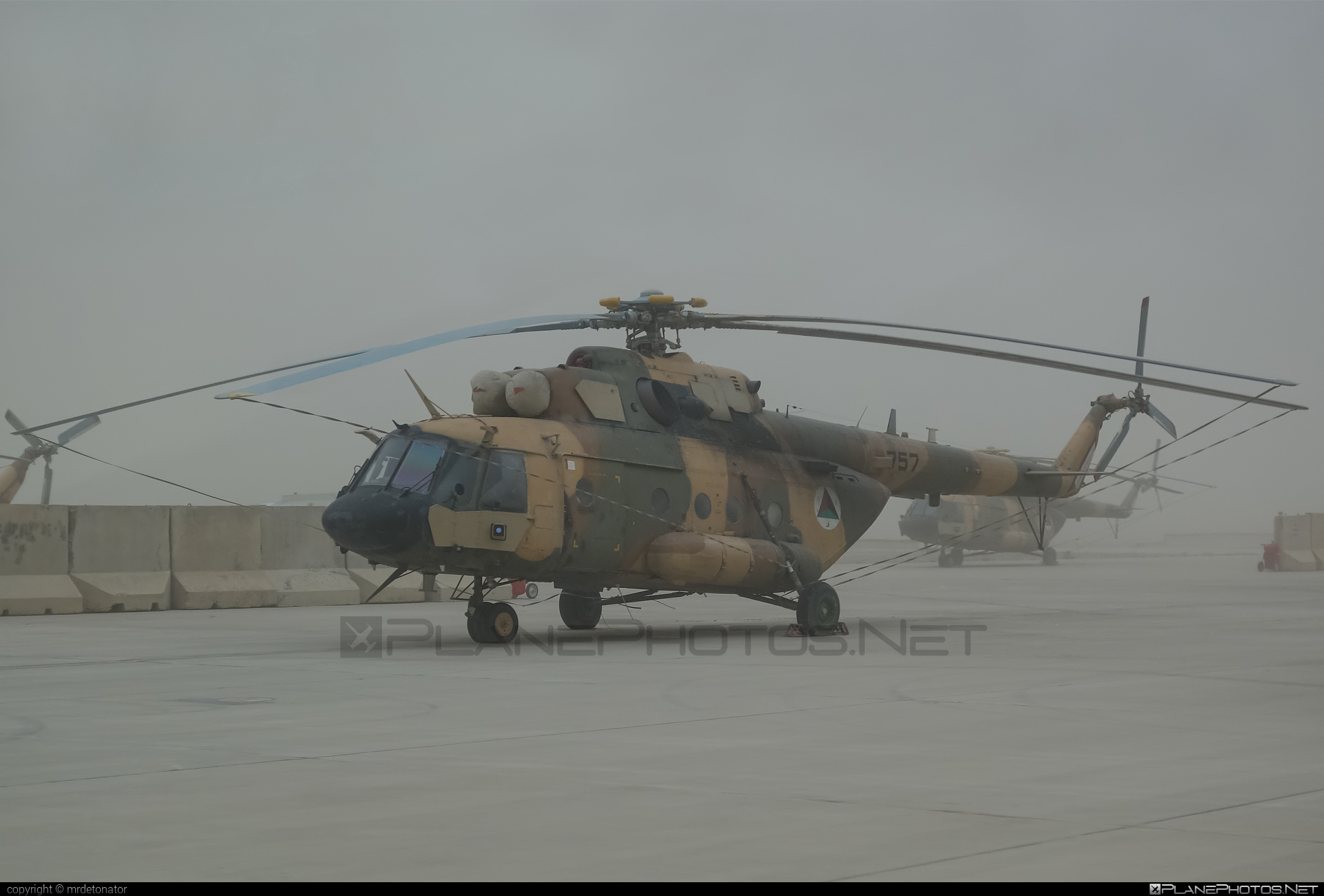 Mil Mi-17V-5 - 757 operated by Afghan Air Force #IsThisAcceptable #afghanairforce #mi17 #mi17v5 #mil #mil17 #milhelicopters #photoWasTakenDuringASandStorm